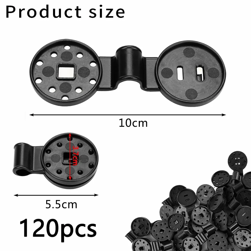 120 sztuk klipsów Shade Cloth Cloth Clips, specjalny klips z oczkiem do siatki zacieniającej, klipsami do tkaniny osłonowej, klipsami do żagla przeciwsłonecznego, siatki zacieniające, klipsy z