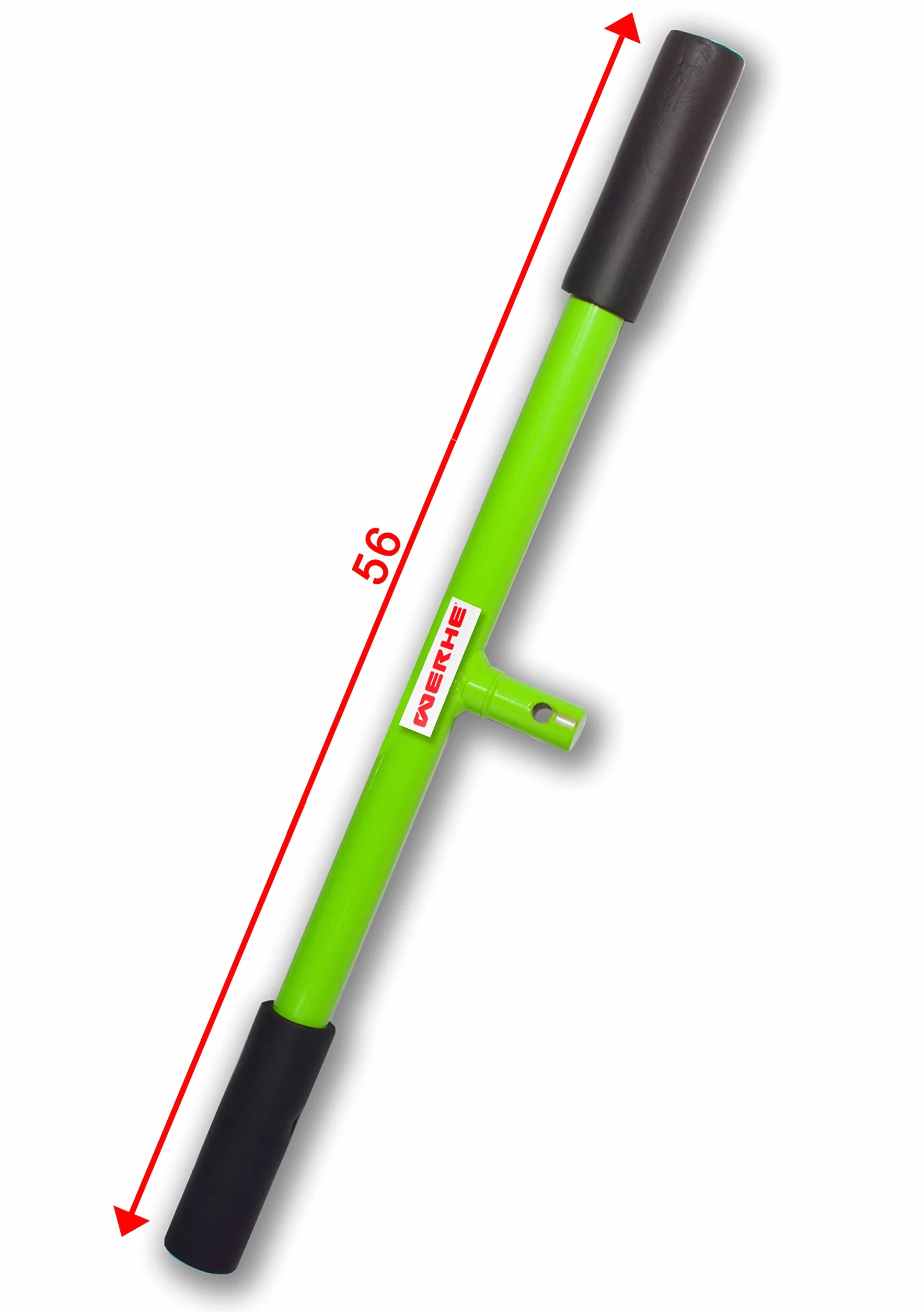 WERHE Uchwyt do świdra ziemnego – bardzo długi, 70 cm, do bezpiecznego wiercenia ręcznego – kompatybilny z mocowaniem 20 mm