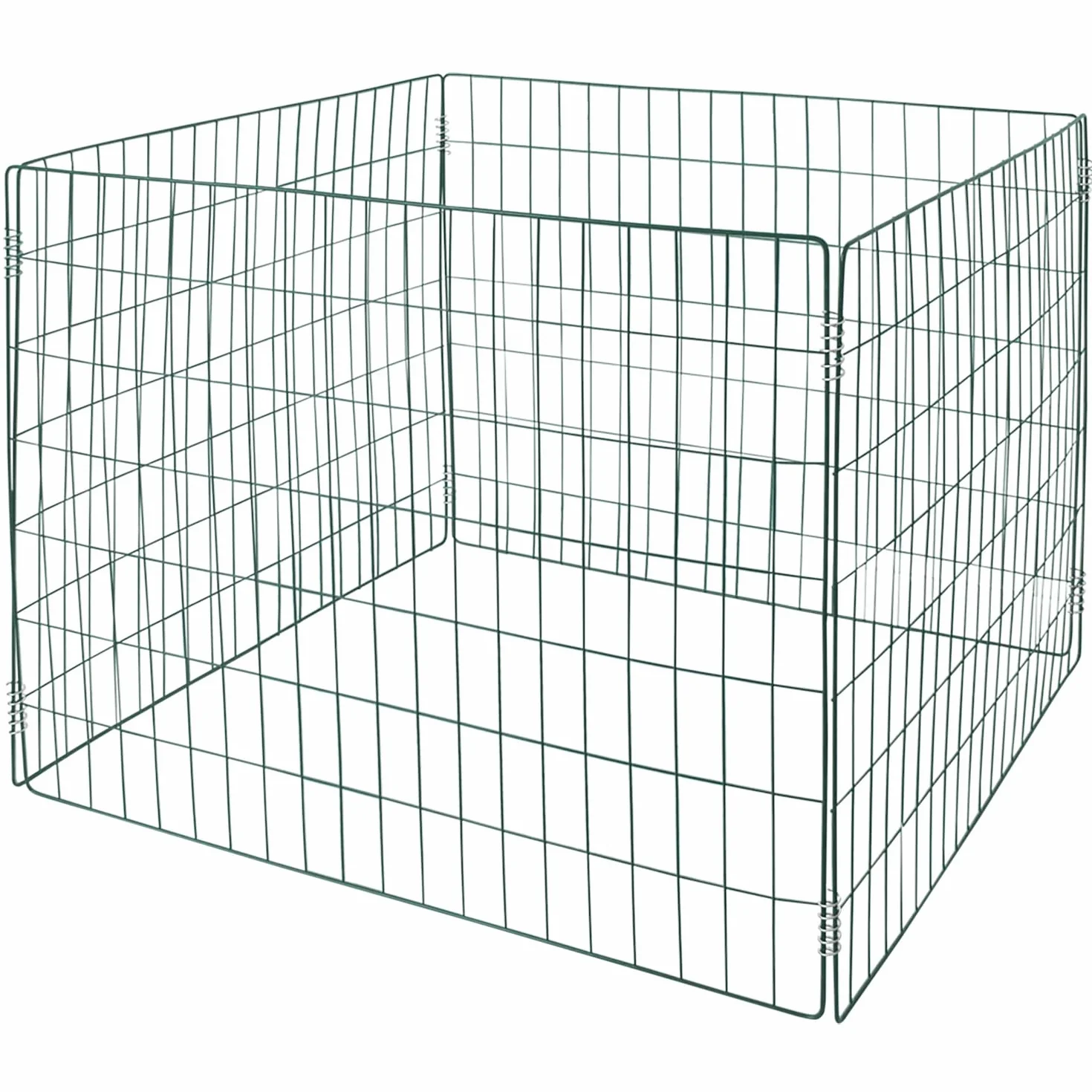 kompostownik metalowy kompostownik V2A 90x90x70 cm zielony ogrodowy kratka pojemnik kompostowy