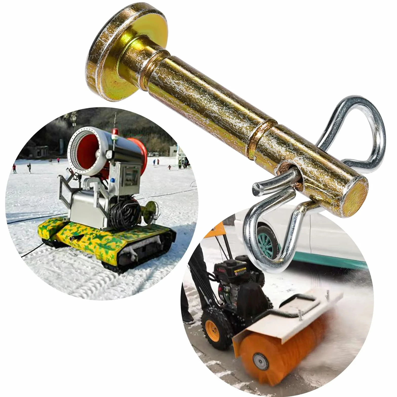SAVITA 5 Szt. 1,3x0,6x4,1cm Kolek Scinany i 5 Szt. Zawleczek Shear Pin Czesci Zamienne do Cub Cadet 738-04124A 714-04040 Odsniezarka MTD Craftsman Cub Cadet