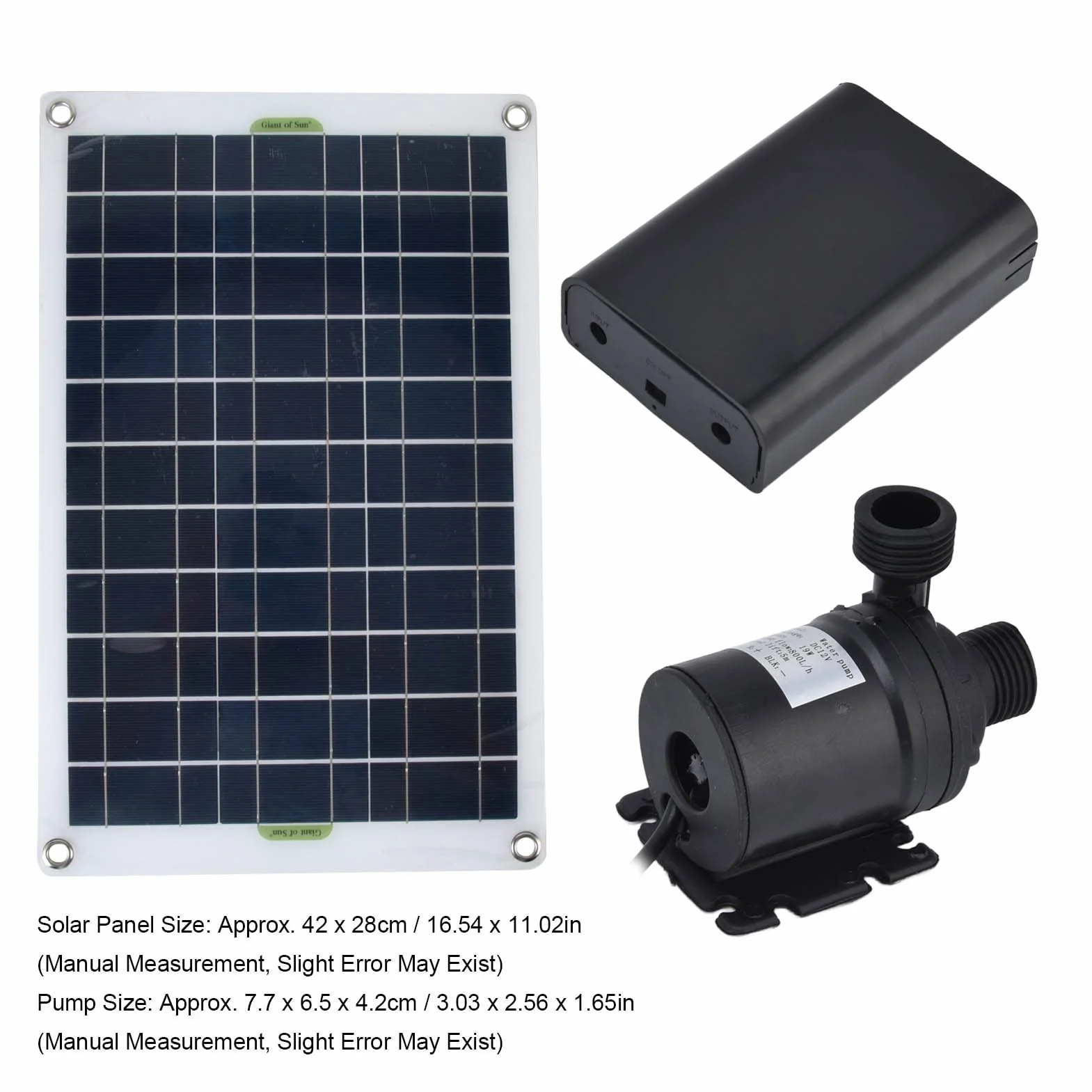Zestaw solarnej pompy wodnej, 800L / H 50W 12V Niski poziom hałasu Solarna fontanna z panelem, Solarna pompa do fontanny Zewnętrzna fontanna Zestaw DIY do stawów do kąpieli ptaków
