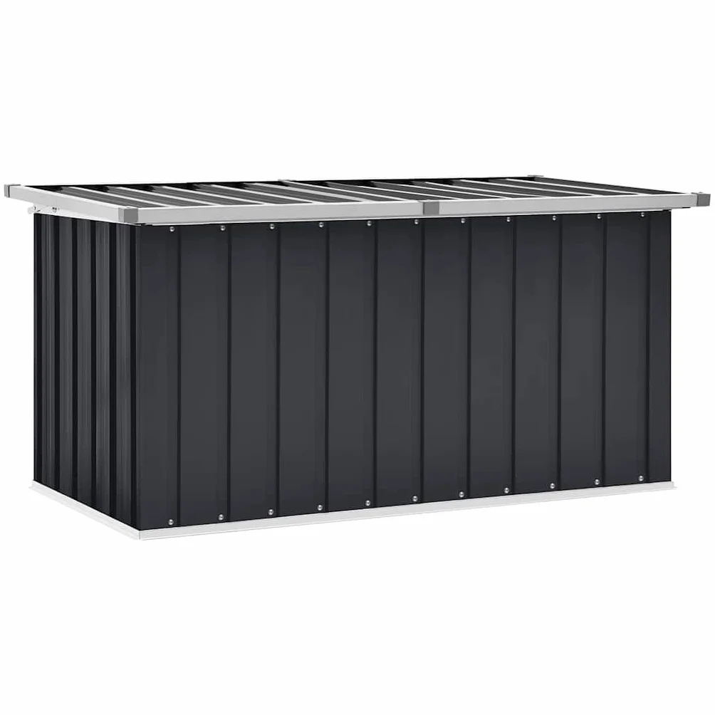 vidaXL Skrzynia ogrodowa do przechowywania 129x67x65 cm antracytowa