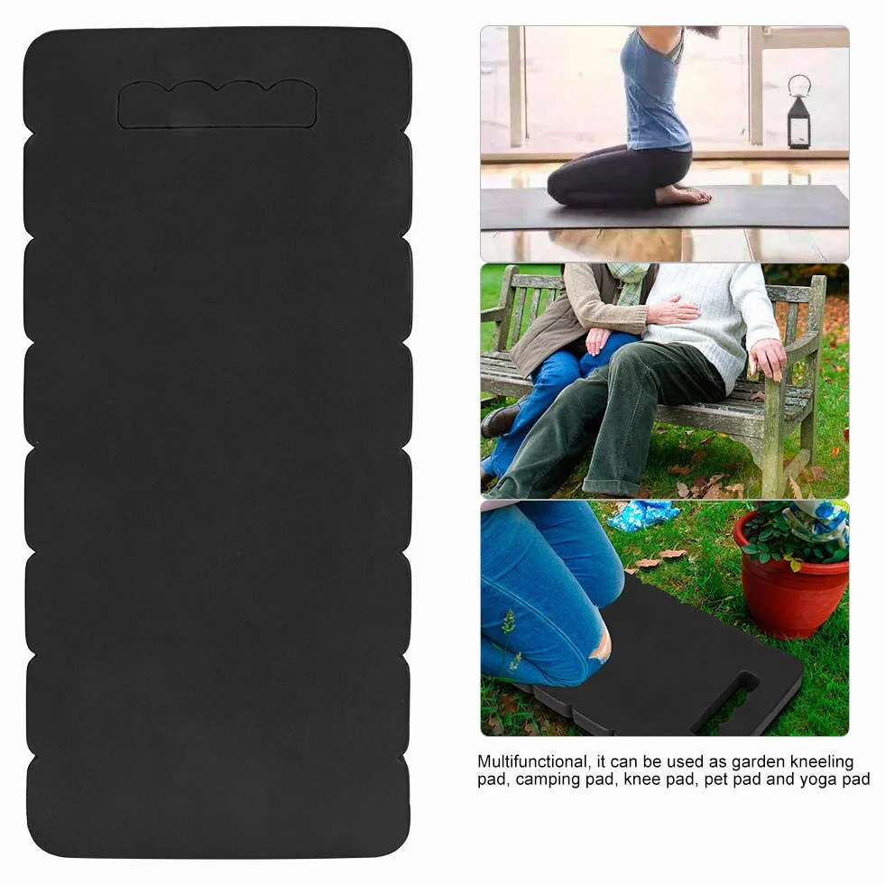 Podkładka na Kolana Ogrodowa z Pianki EVA Ochraniacz na Kolana z Uchwytem Czarny