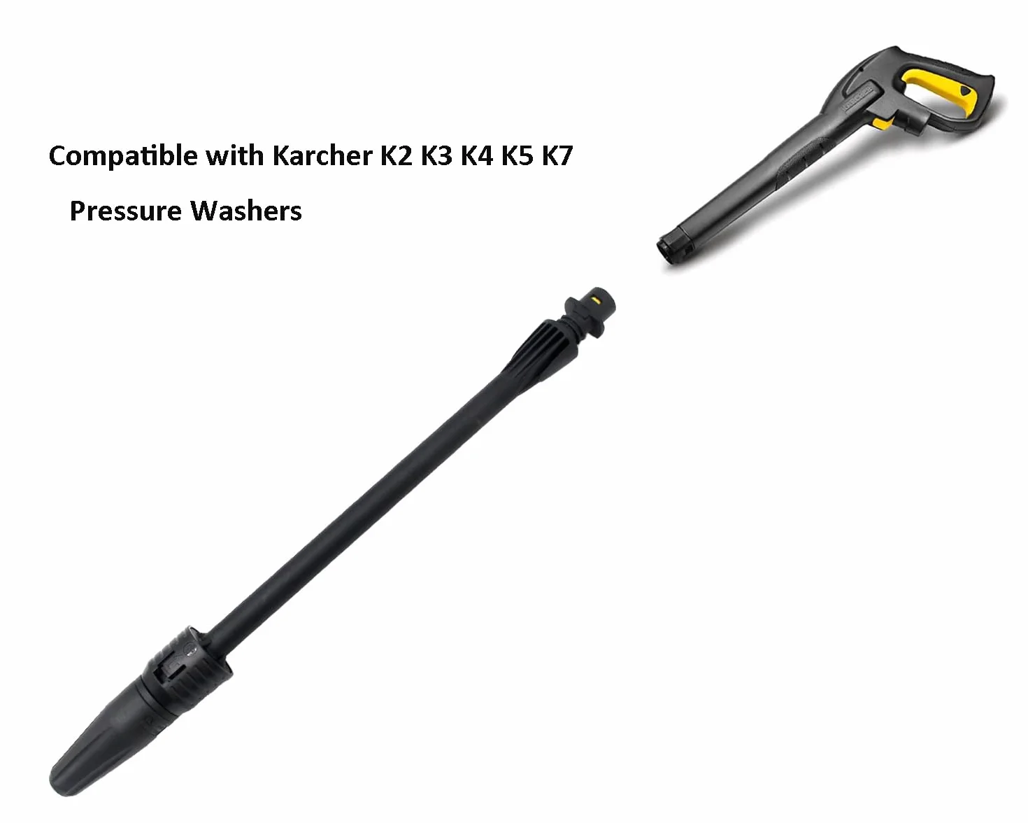 Dirt Blaster Lanca do Karcher K2, K3, K4, K5, K6, K7, Dirt Blaster, kompatybilna z myjką ciśnieniową Karcher / Lavor / Parkside, dysza wirnika dmuchawy brudu, regulowana lanca Power Jet