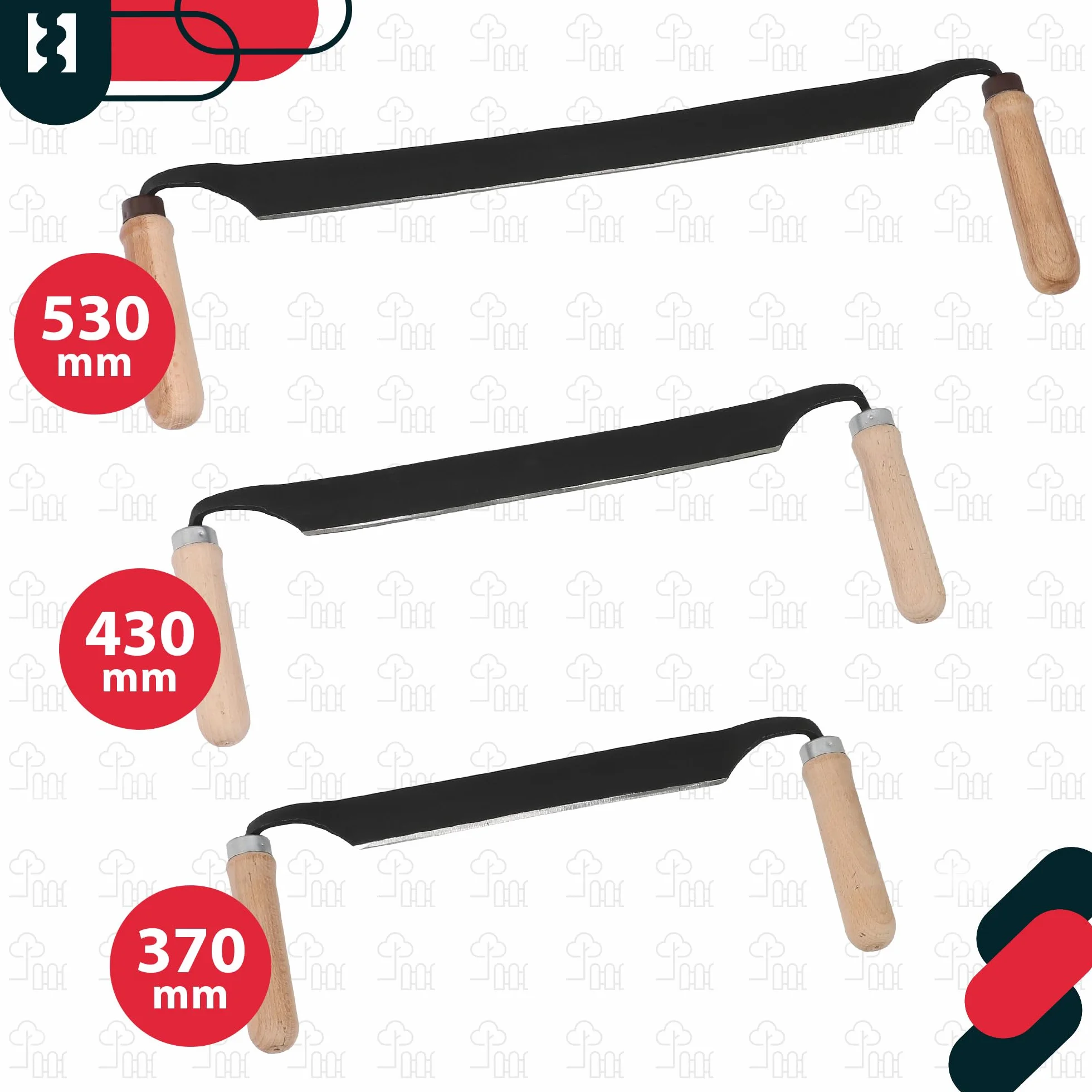 KOTARBAU® Ośnik do Korowania - 38 cm - Korowaczka - Strug Do Kory Drewna - Kuty - Prosty