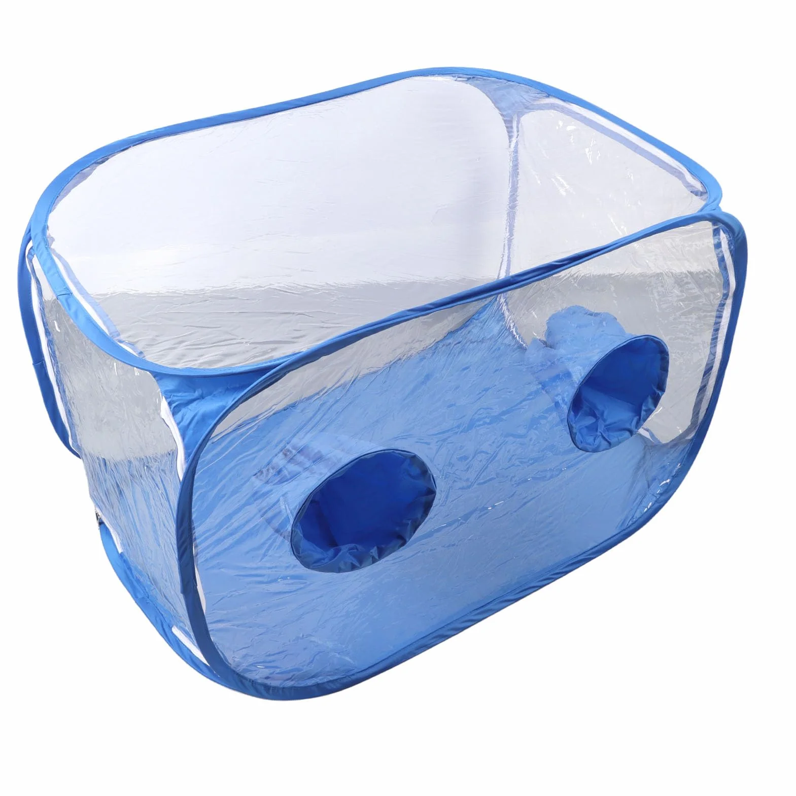 Grzyb Wyrostkowy Namiot, Still Air Box Przenośny Składany PVC 2 Porty Porty Grzyb Rosną Pojemnik Do Badań Badania