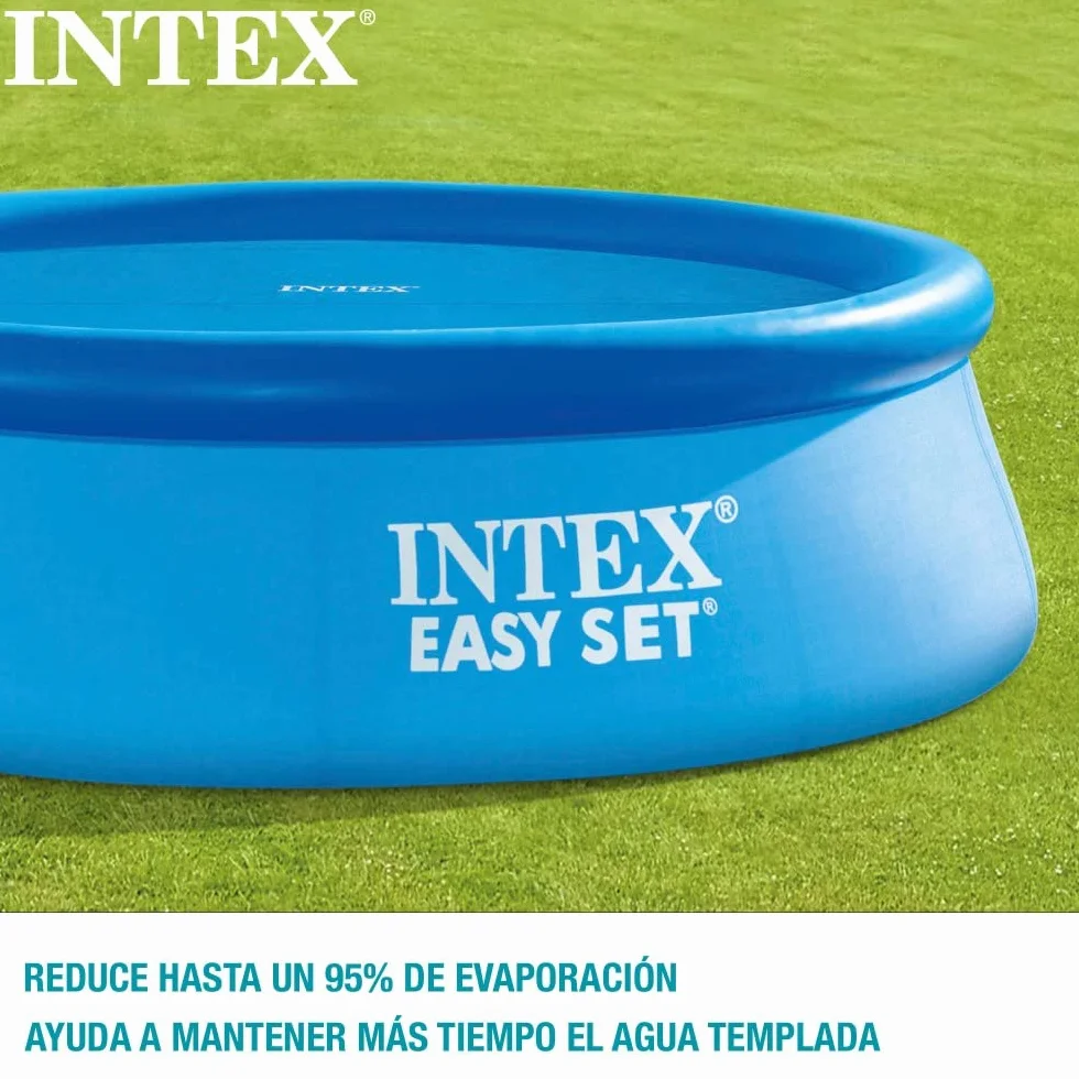 Intex Easy Set Frame Plandeka Solarna, Niebieski, 549 cm