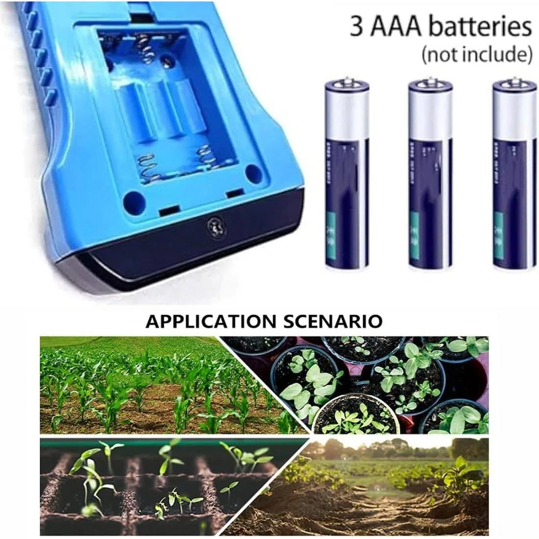 Tester gleby, 7 w 1 NPK/pH/EC/wilgotność/temperatura/wilgotność, wysoka dokładność, duży podświetlany wyświetlacz LCD, bez odczynników do ogrodu/gospodarstwa/szklarni