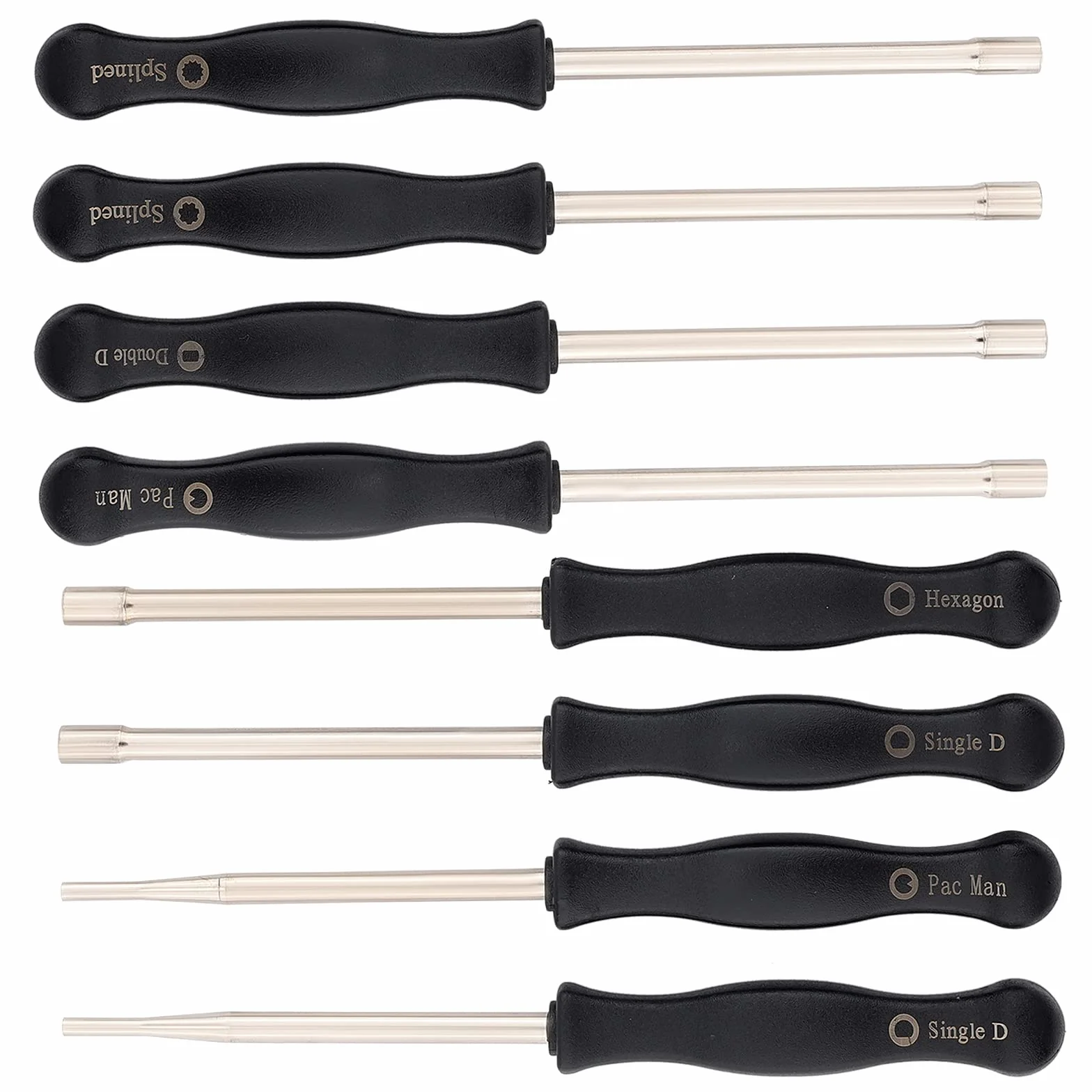 SAVIOR Zestaw narzędzi do regulacji gaźnika 8 sztuk do 2-suwowych silników napędowych Splined / Pac Man/D/Double D do podkaszarki łańcuchowej Poulan Husqvarna STHIL Echo