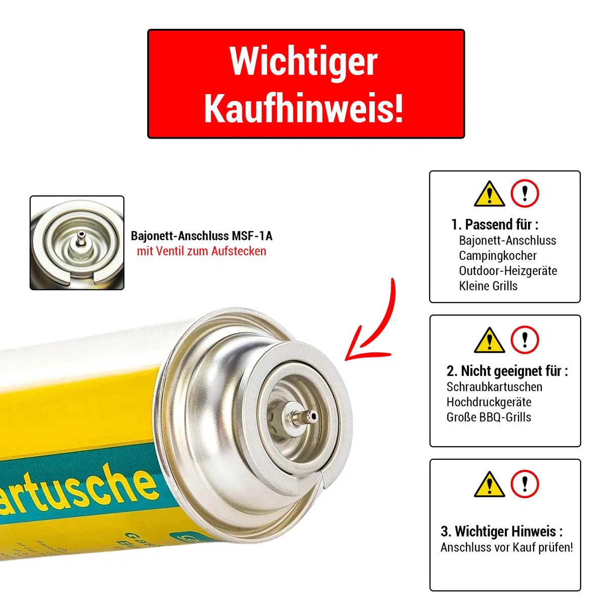 Campingman® Wkłady gazowe 227 g (8)