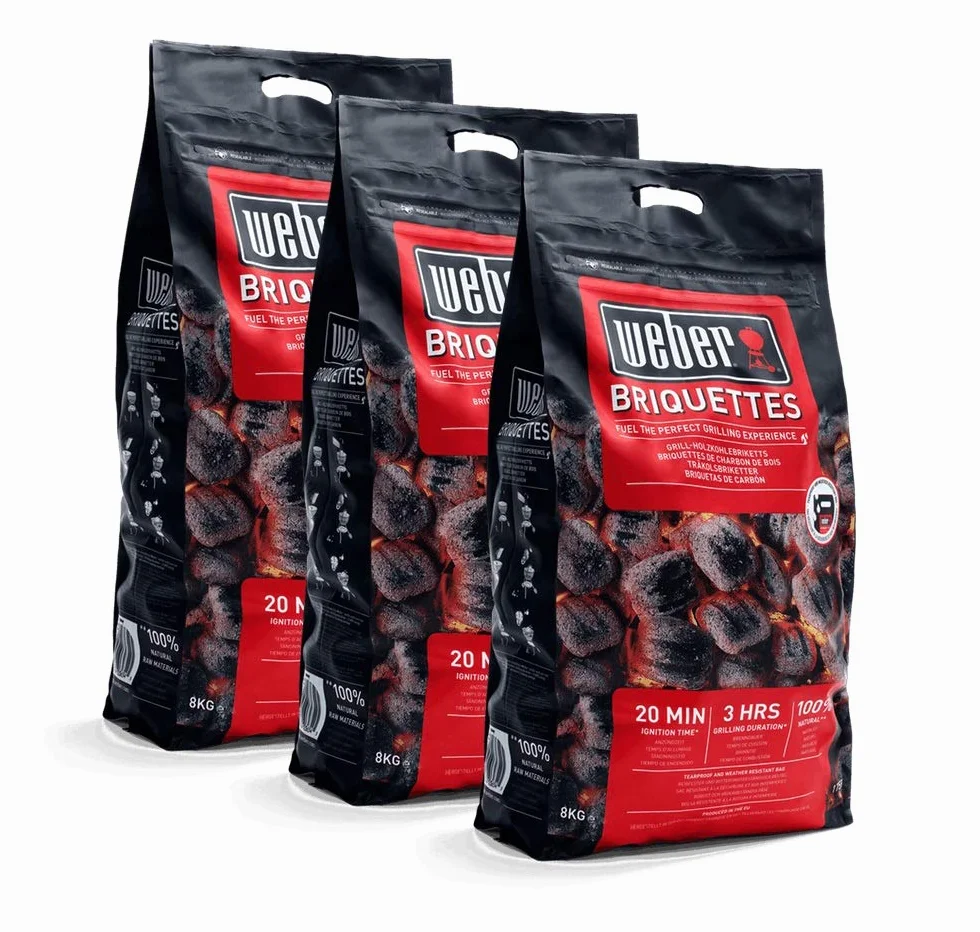 Weber Brykiet do grilla węgiel drzewny 3 x 8 kg