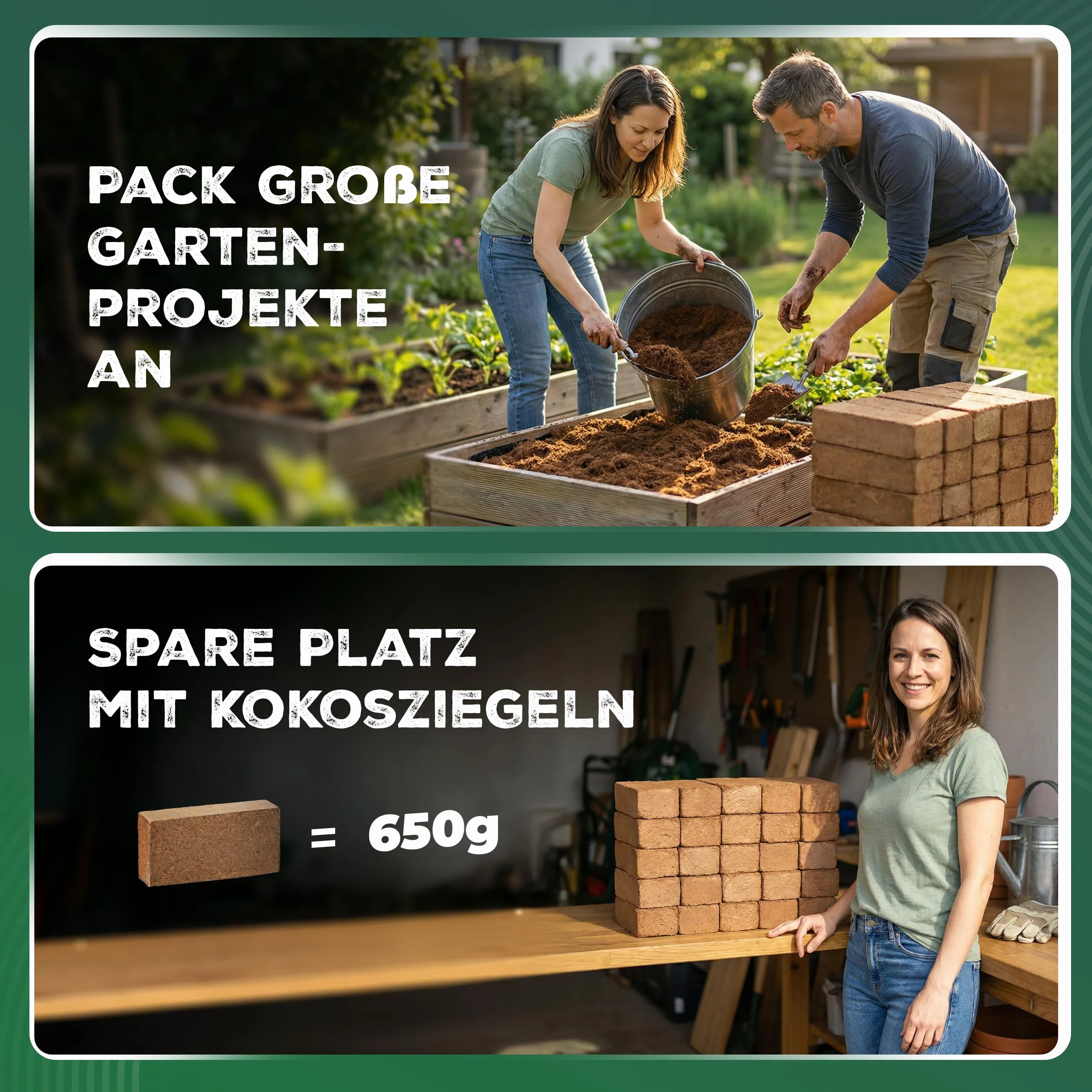 Novatool Cegła kokosowa 8L 650g 20x5,5x10 cm Substrat do kwiatów