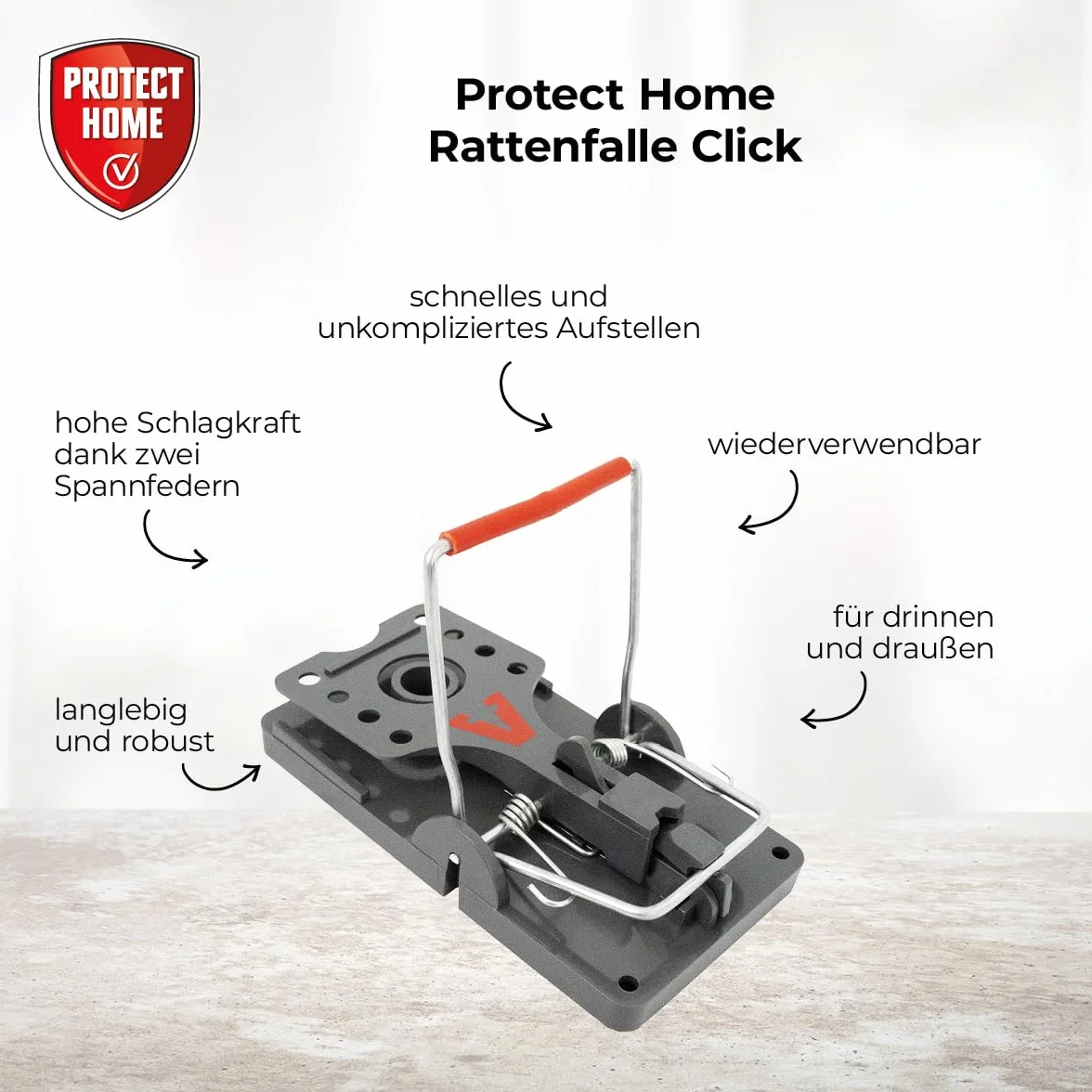 PROTECT HOME Pułapka na szczury Click 2 sztuki beżowa