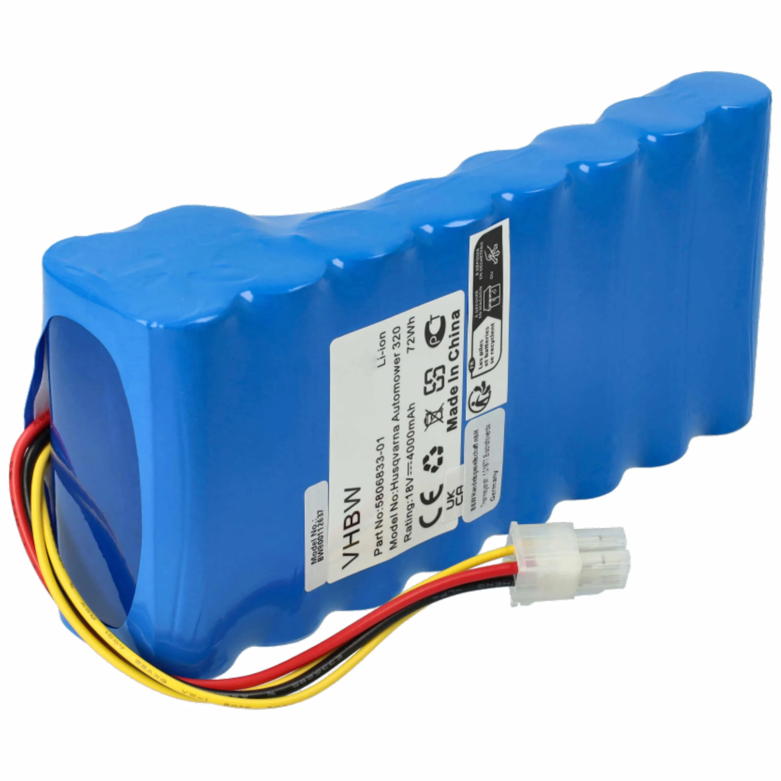 vhbw 2X Baterie zamienne do Husqvarna 580 68 33-01, 580 68 33-02, 5806833-01, 5806833-02, 580683301, 580683302 dla 40000mAh, 1, 1, 18V, Li-ION