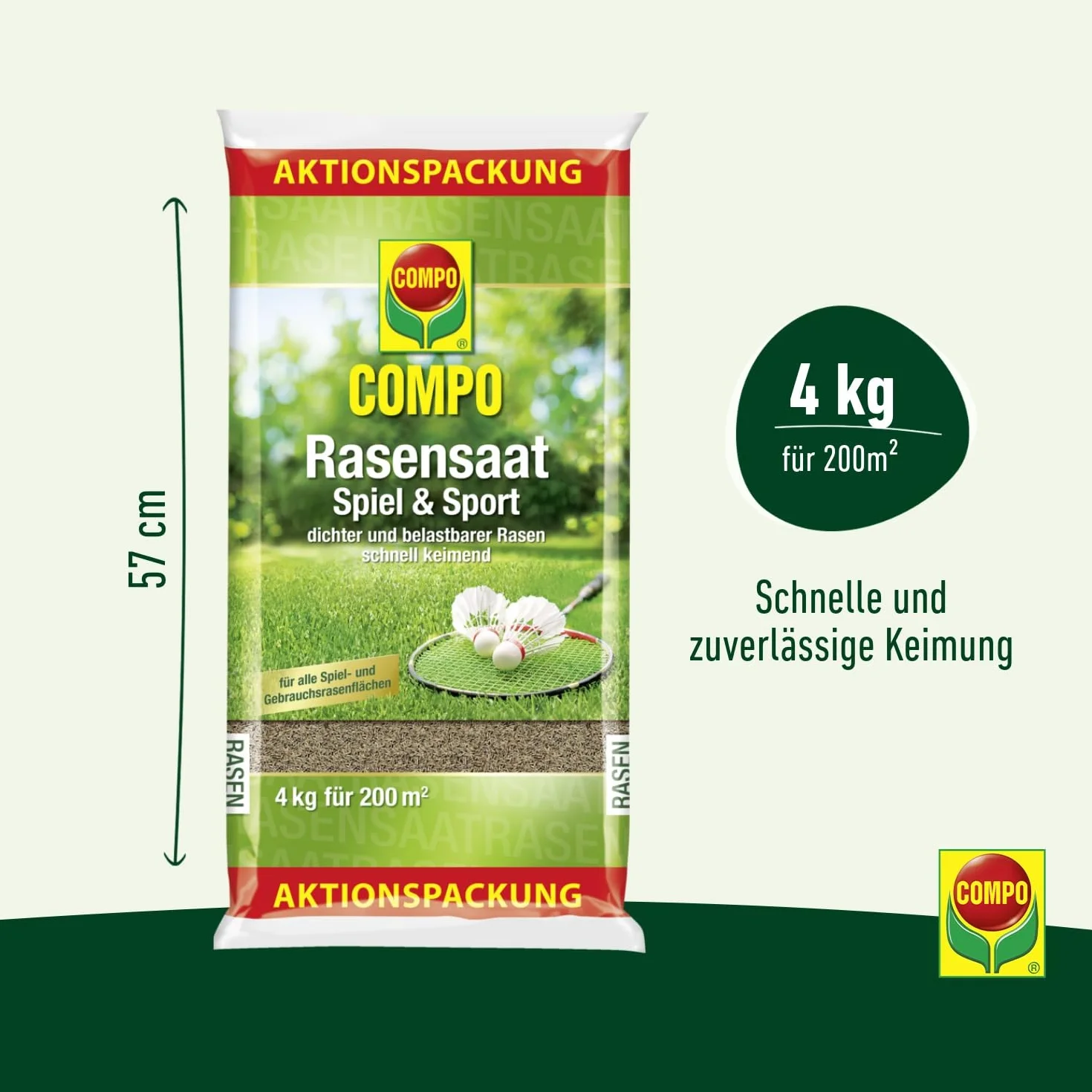 Compo Uniwersalna Mieszanka Trawnikowa, 4 kg