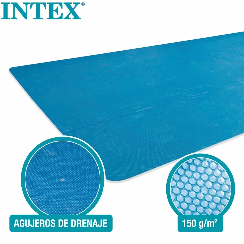 Intex Plandeka solarna prostokątna 975 x 488 cm 160 mikronów Niebieska