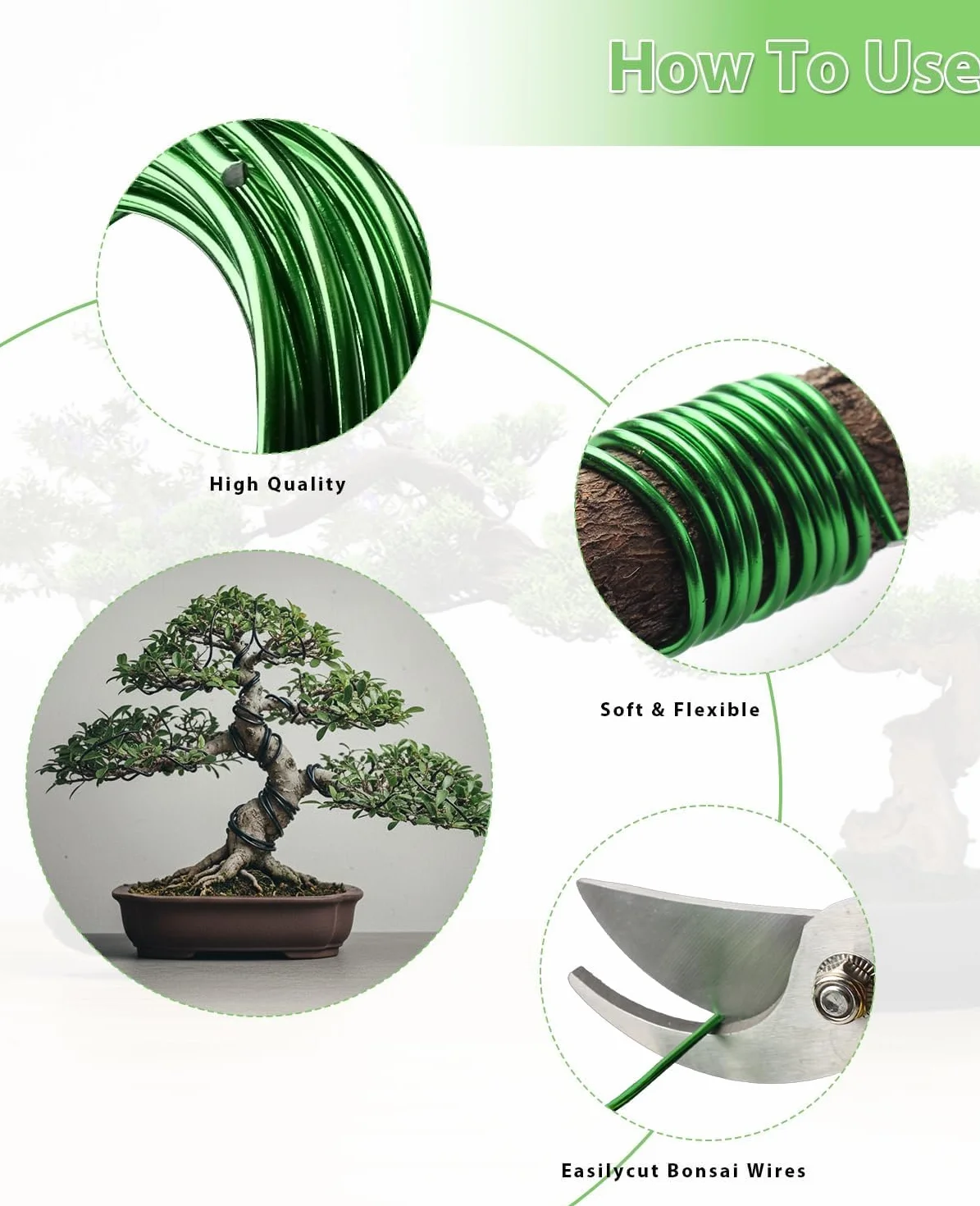 MOSFiATA Drut bonsai 8 sztuk