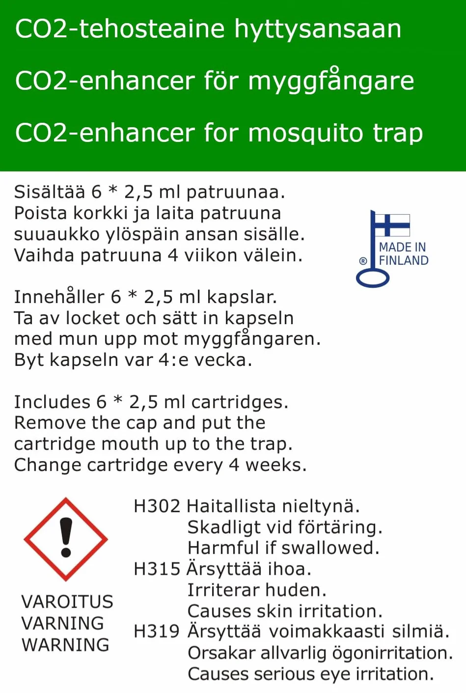 6 sztuk magnesów na komary typu octenol