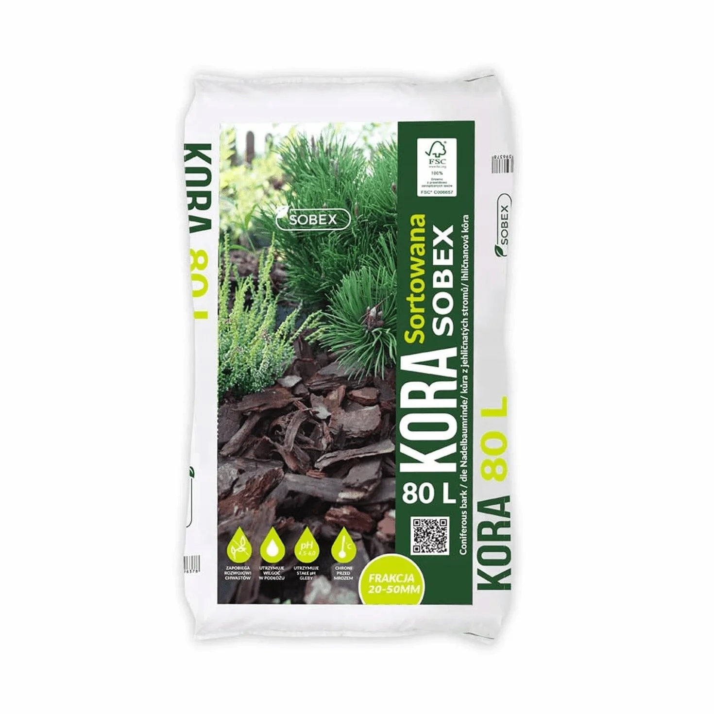Drewniane kory wióry drewniane mulcz krajobraz czyste 80 l jakość 20-50 mm