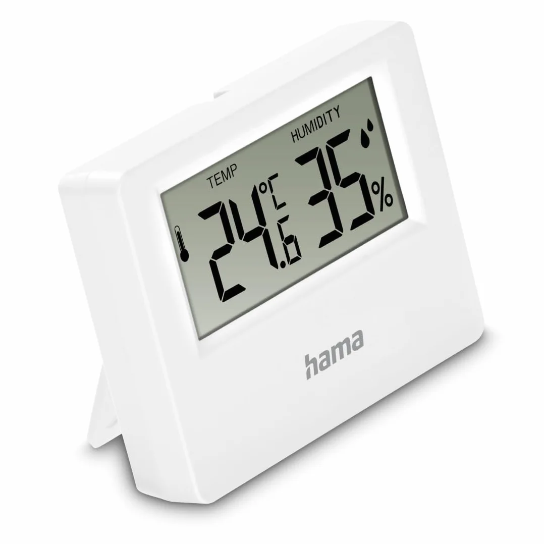 Hama Ebro termometr higrometr pokojowy cyfrowy z podstawką stojący temperatura wilgotność