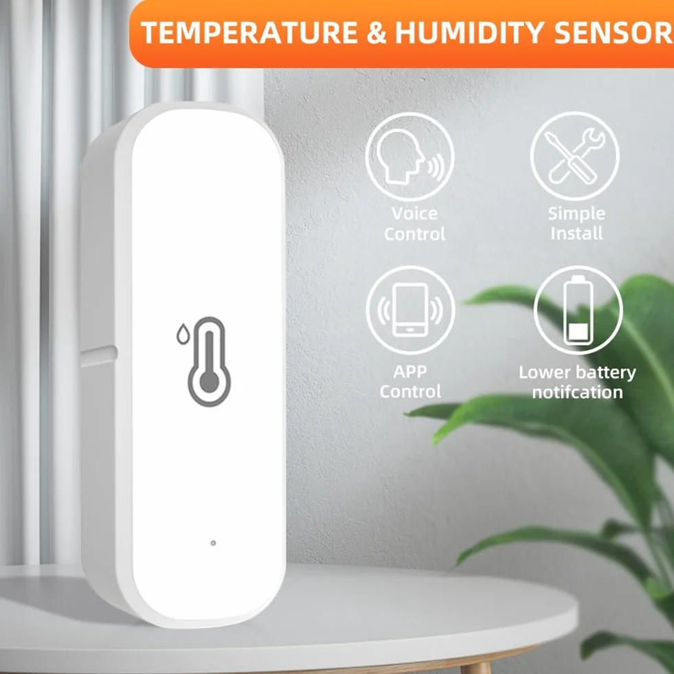 ZigBee czujnik wilgotności powietrza i temperatury, inteligentny higrometr Smart Home
