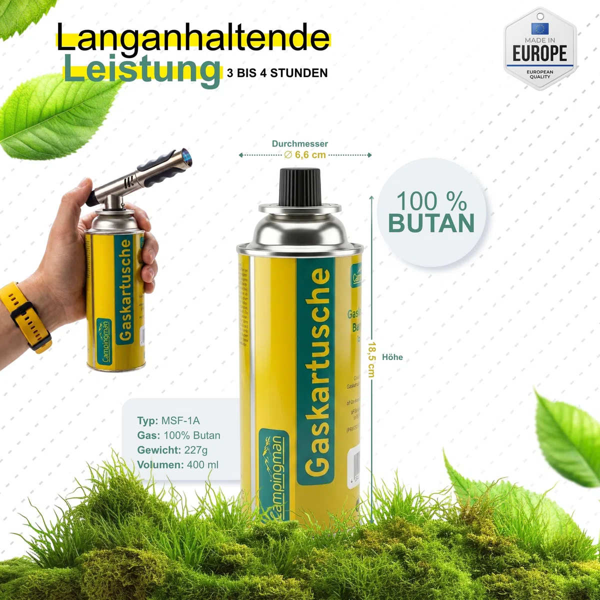 Campingman® Wkłady gazowe 227 g (8)