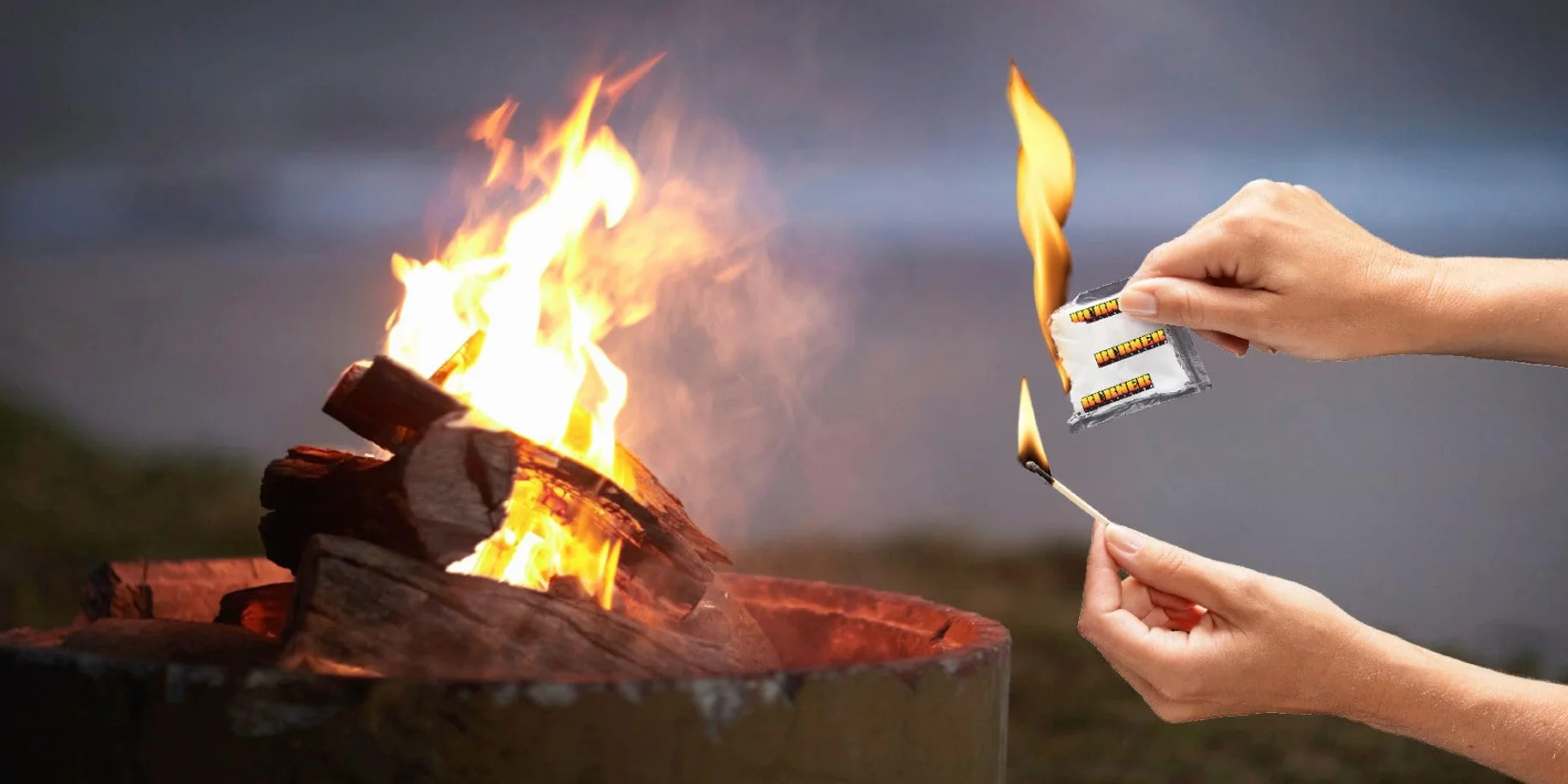 Burner Firestarter 500 sztuk bezzapachowa do grillowania, kominka, kuchenki i kominka, 500 torebek