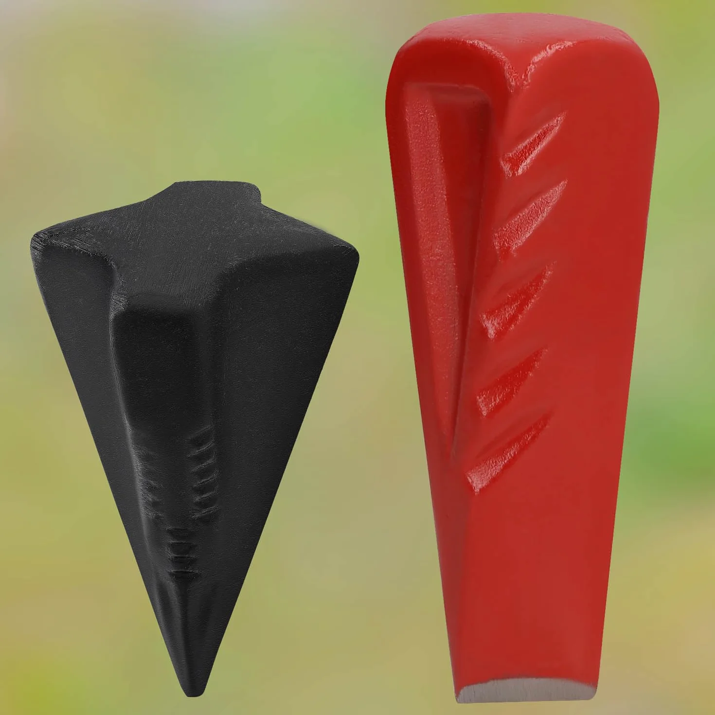 KOTARBAU® Klin rozłupujący z kutej stali 214 mm 2,2 kg Klin do rozłupywania granatu Klin do rozłupywania drewna Klin do rozłupywania kłód Klin do rozłupywania kłód Klin do ponownego ustawiania Klin do wbijania klina do rozłupywania drewna