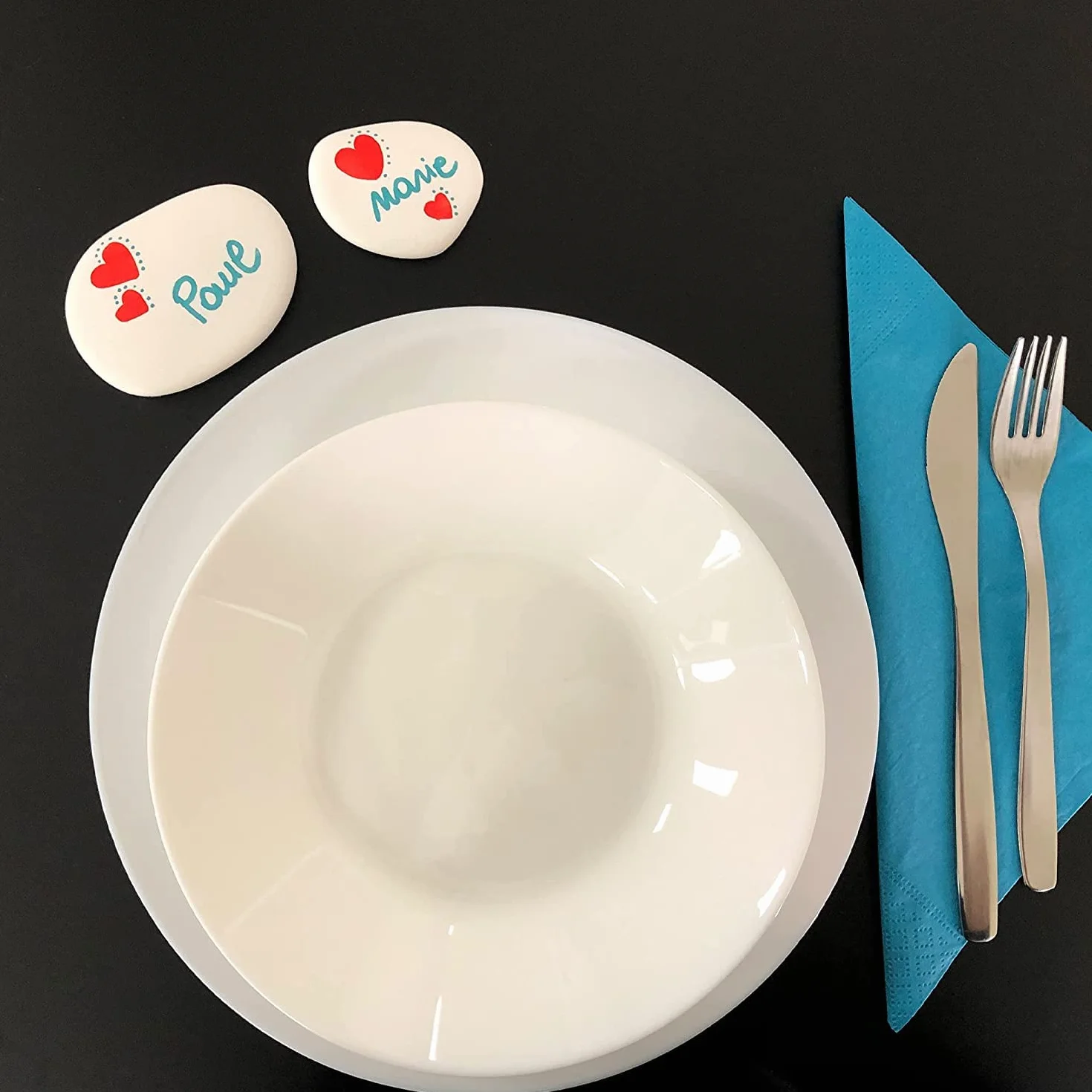 Kalapanta - Duże plastikowe kamienie do malowania (Ø 5-8 cm | ok. 45 sztuk)