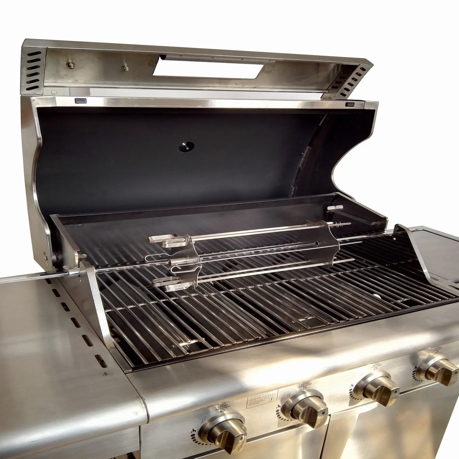 Rotisserie rożen ze stali nierdzewnej – rożen Rondell anex Gyros do wszystkich rożen o średnicy do Ø 14 mm – w zestawie 6 krótkich szpikulców (30 cm) i 6 długich szpikulców (41 cm)