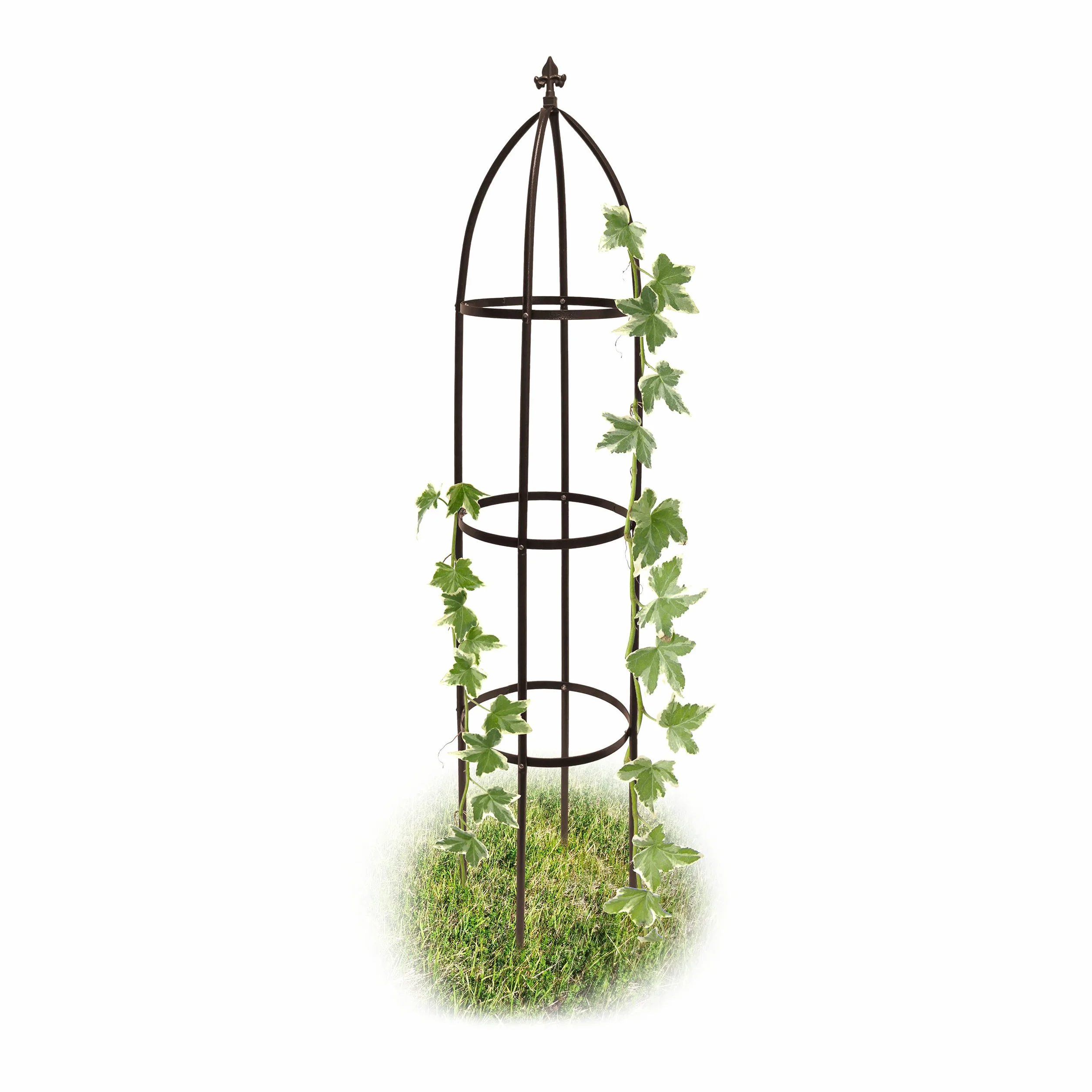 Relaxdays Podpora dla Roślin Pnących Metalowa Brązowa 190 cm