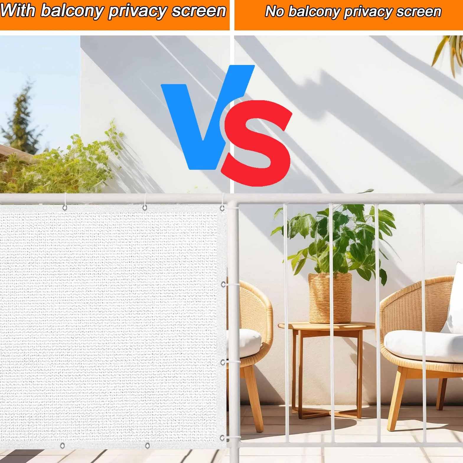 Siatki Zapewniające Prywatność 80 x 160 cm HDPE Ekran Ogrodzeniowy Ochrona Przed Wiatrem Biały
