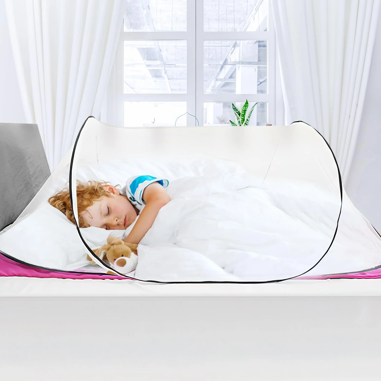 HENGBIRD Składana moskitiera podróżna 200 x 80 x 56 cm na łóżko kemping