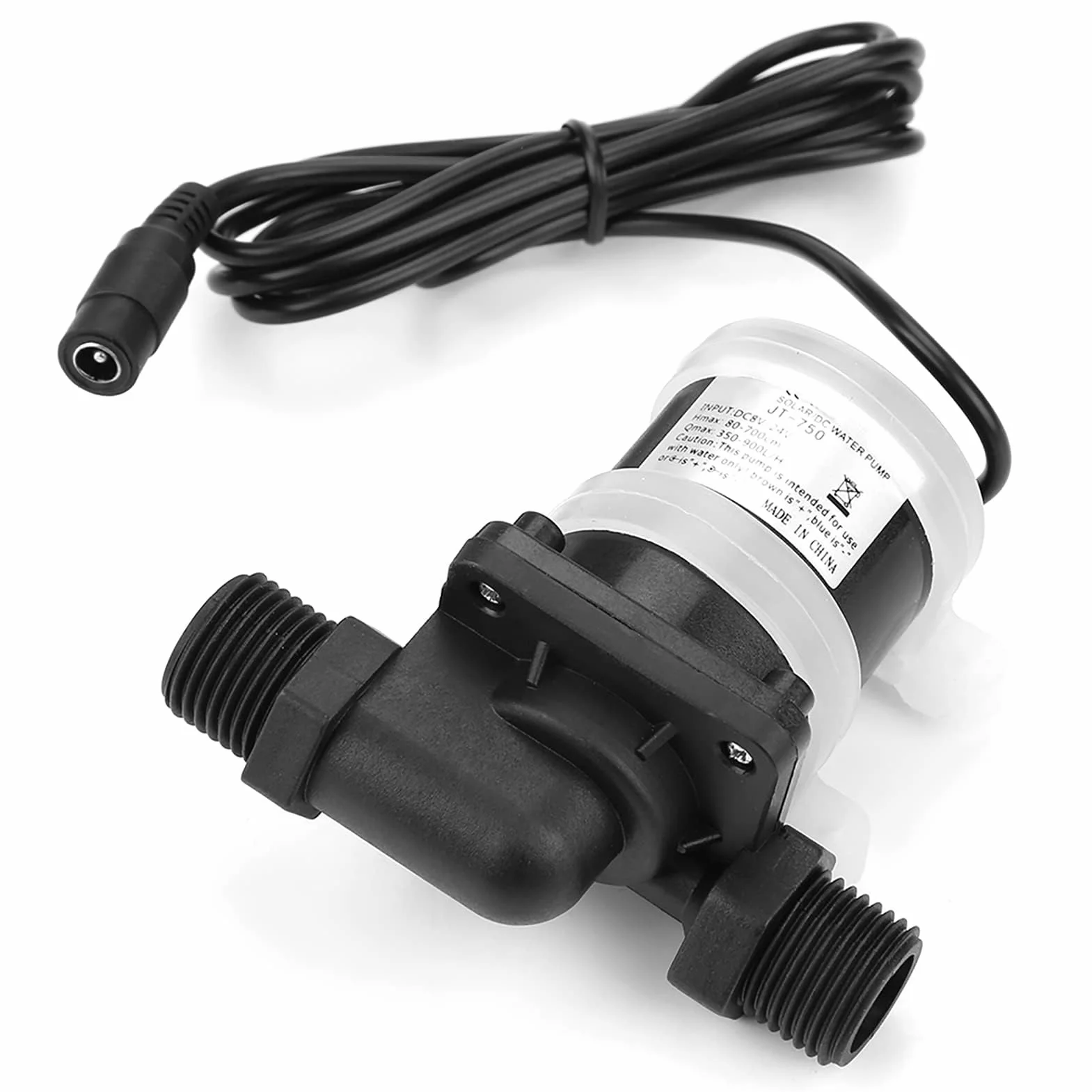 DC 24V bezszczotkowa pompa wodna do słonecznego podgrzewacza wody, mały staw rybny Akwarium ogrodowy Staw Case Fish Tank Water Fountain Entertainment, -40 ℃ ~ 100 ℃