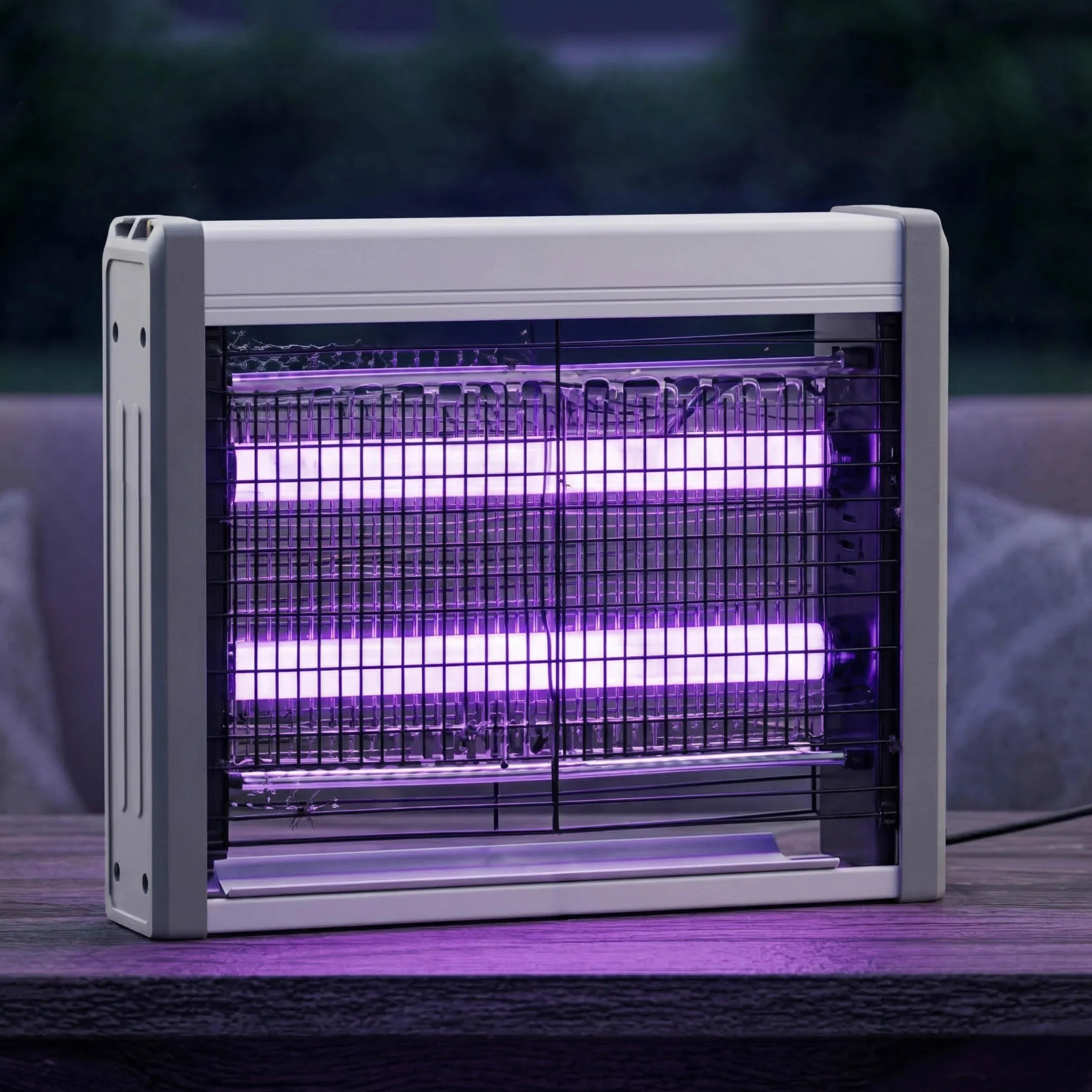 Lampa OWADOBÓJCZA LED, przeciw komarom, ELEKTRYCZNA pułapka na owady, SKUTECZNA 27x6x24 cm (A)