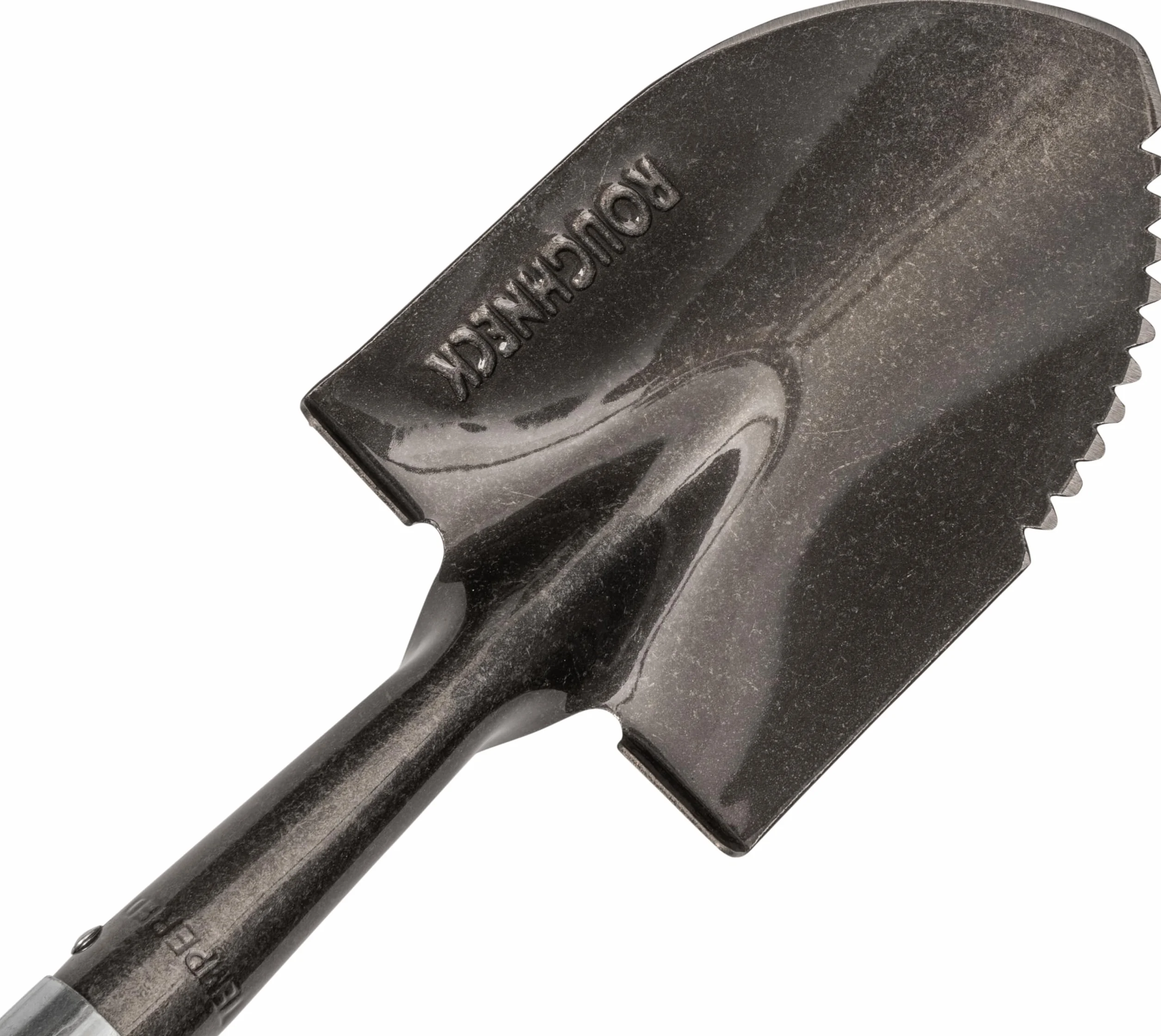 Łopata Roughneck Gorilla Sharp-Edge Micro 690 mm (27") – Wytrzymałe, okrągłe ostrze do cięcia, kopania i otwierania worków z materiałem sypkim w małych, kompaktowych przestrzeniach