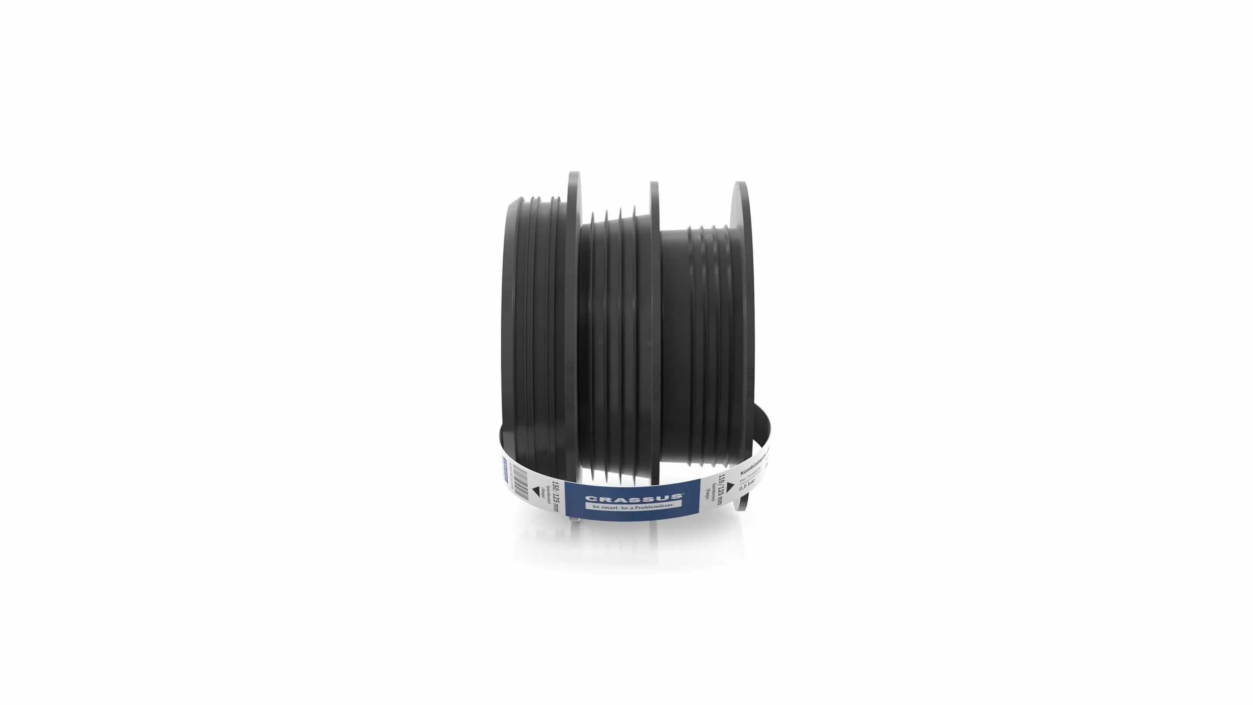 Crassus Adapter kombi CKA, TPE, 1 sztuka, 150-125/110 mm, CRA10107