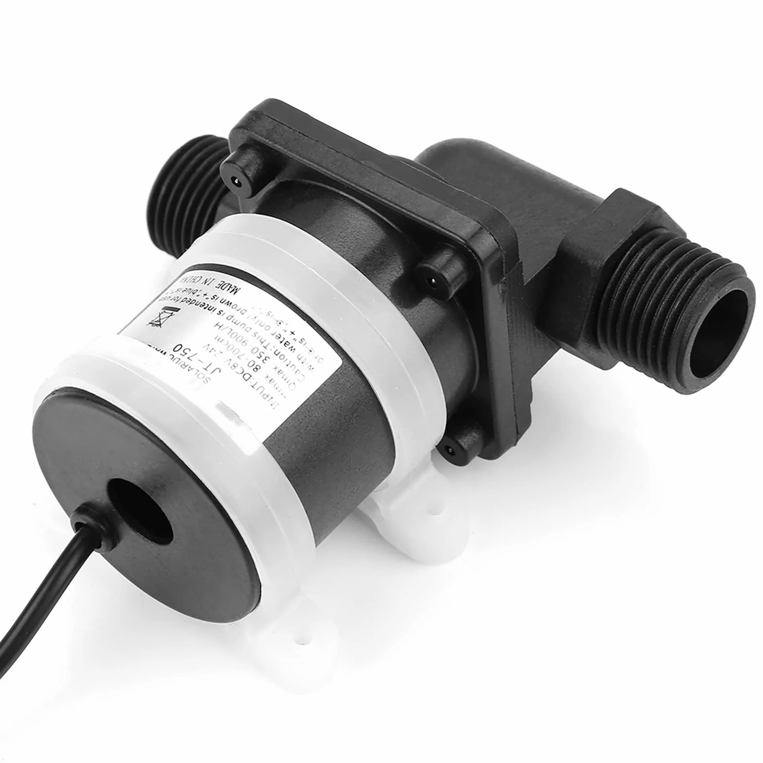 DC 24V bezszczotkowa pompa wodna do słonecznego podgrzewacza wody, mały staw rybny Akwarium ogrodowy Staw Case Fish Tank Water Fountain Entertainment, -40 ℃ ~ 100 ℃
