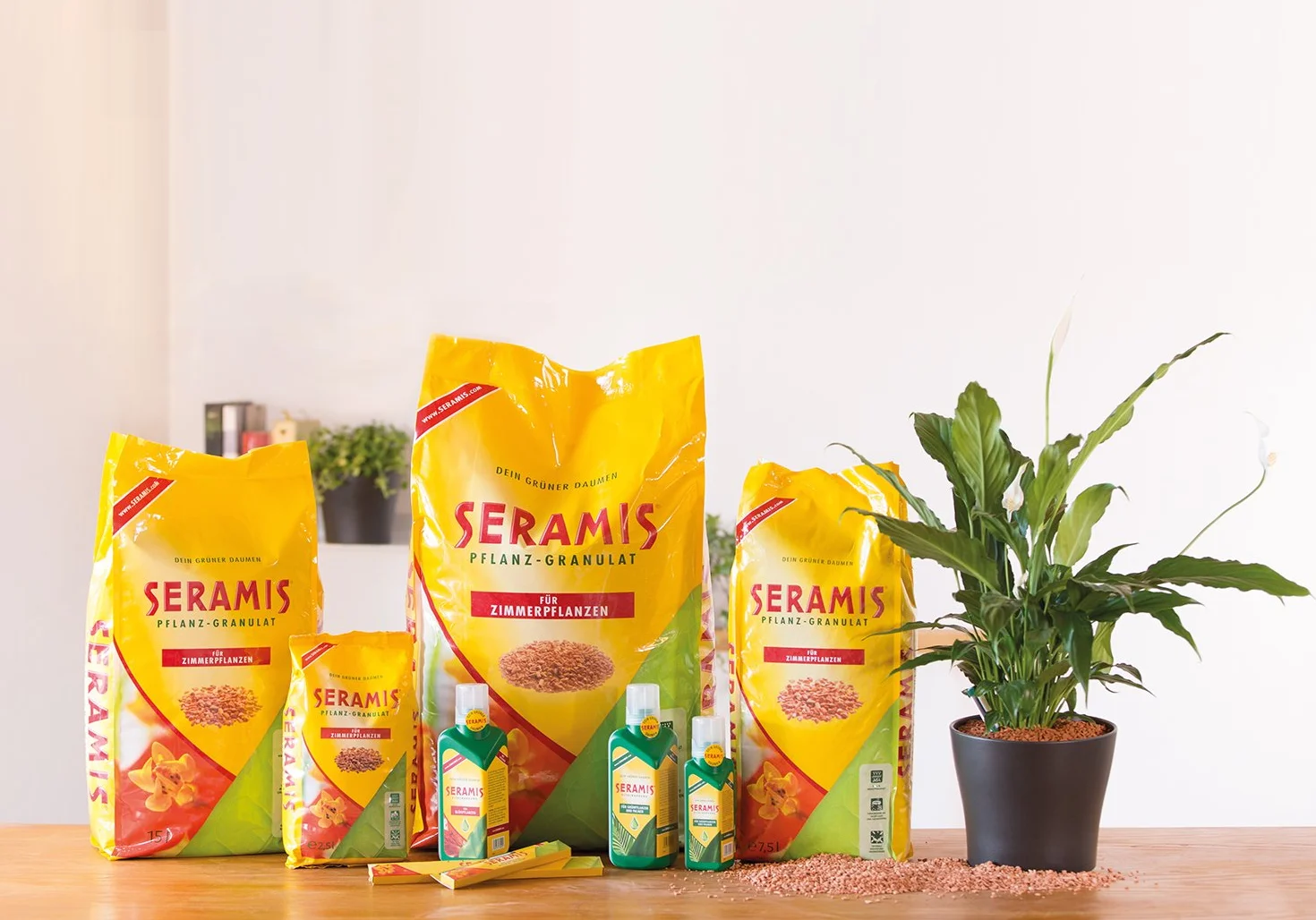 Seramis 4008429008702 Granulat Gliniany Zamiennik Ziemi do Roślin, Żółty, 30 L