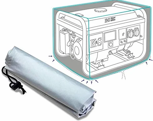 Könner & Sons KS Cover 10 - Wodoodporna, pyłoszczelna i wytrzymała ochronna poliestrowa osłona chroniąca generator