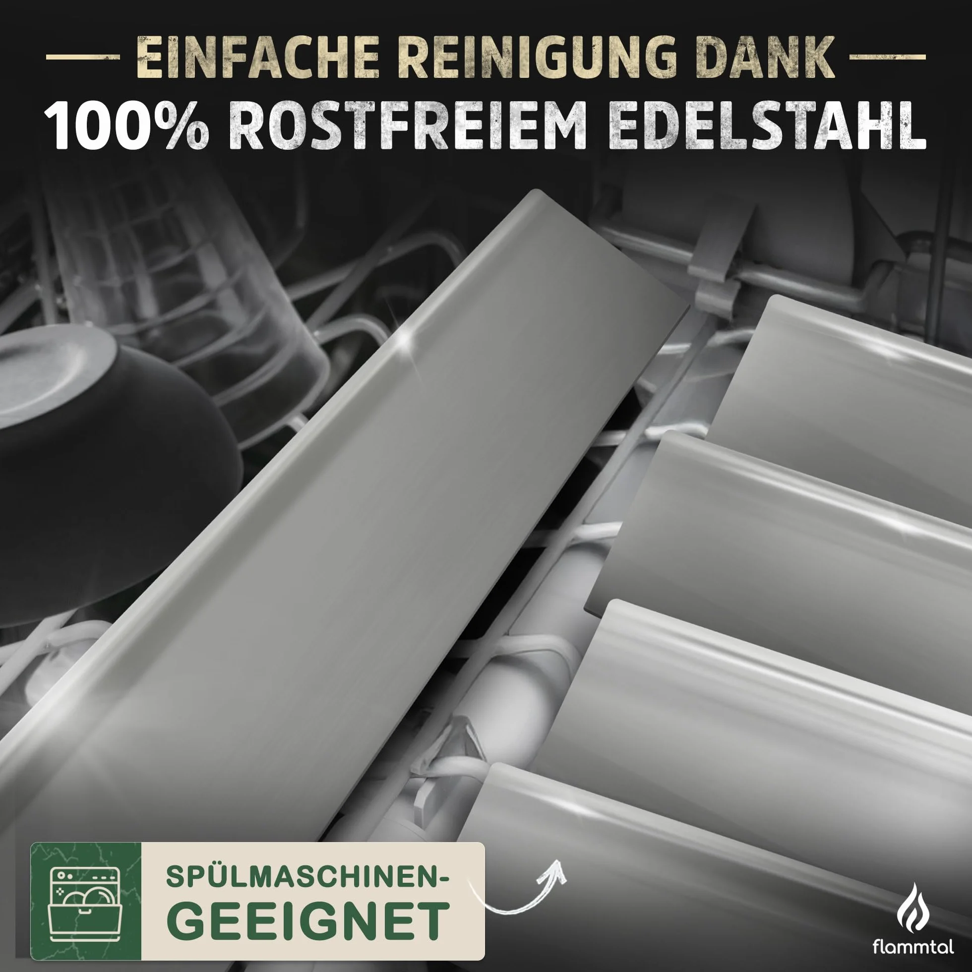 Flammtal Płyty aromatyczne FLAVE 5 sztuk do Weber Spirit 310/320/330 ze stali nierdzewnej
