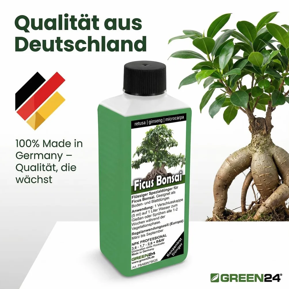 Nawóz do bonsai Ficus Ginseng retusa microcarpa, chińska figa, nawóz płynny
