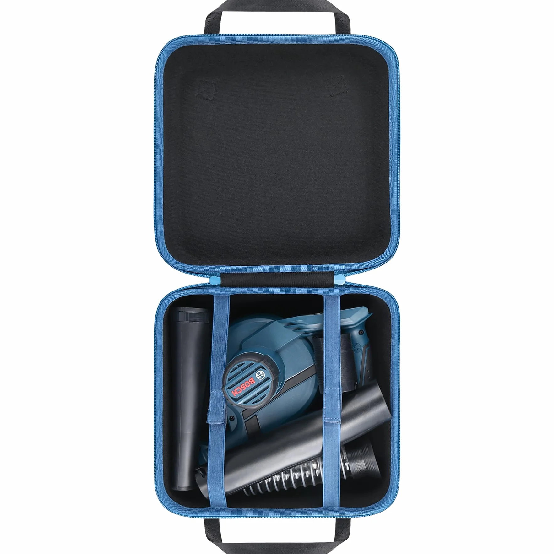 co2CREA Twardy futerał podróżny do Bosch Professional 18V System GBL 18V-120 bezprzewodowa dmuchawa, tylko etui, Czarny, Nowoczesny