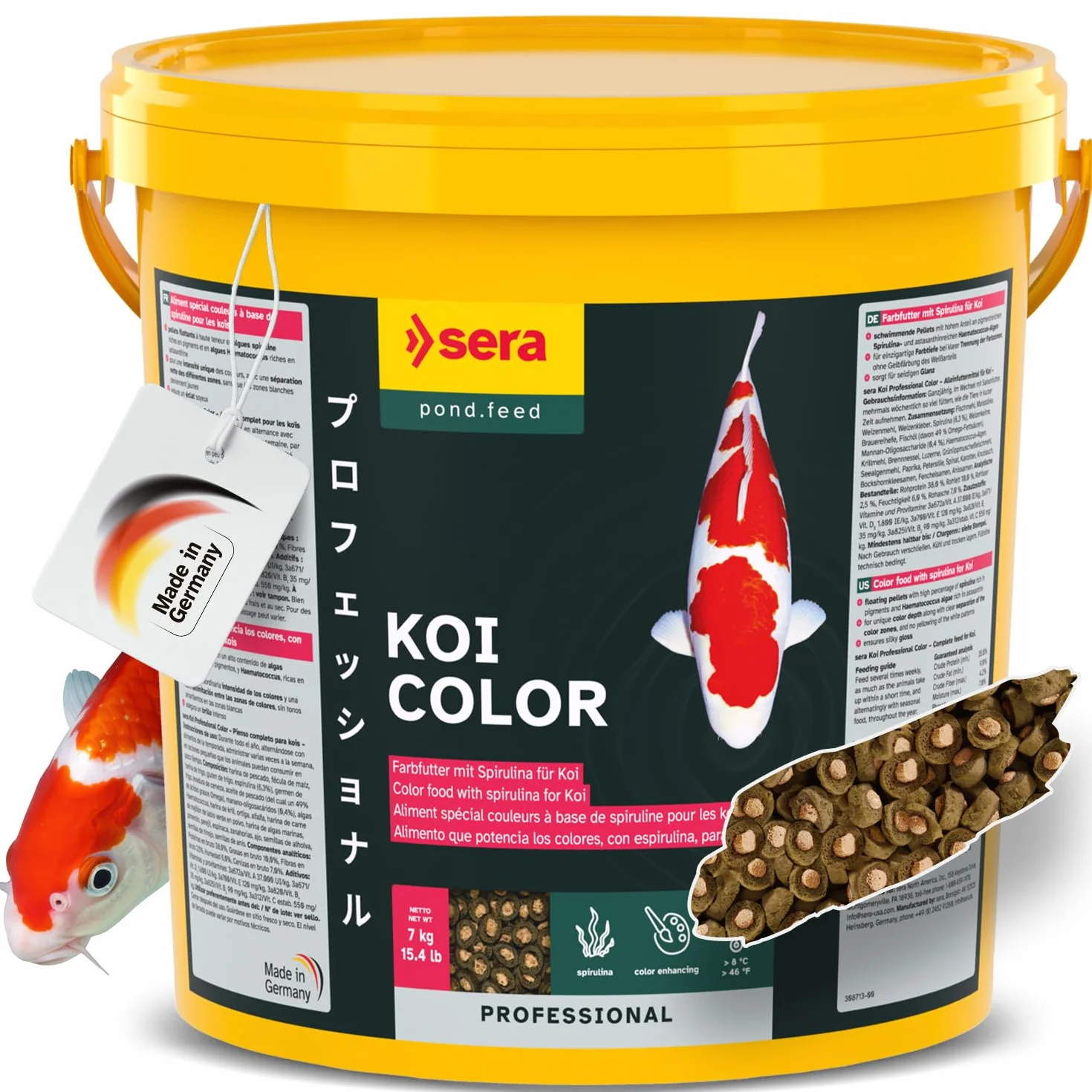 Sera Koi Professional Spirulina Farbfutter 7kg