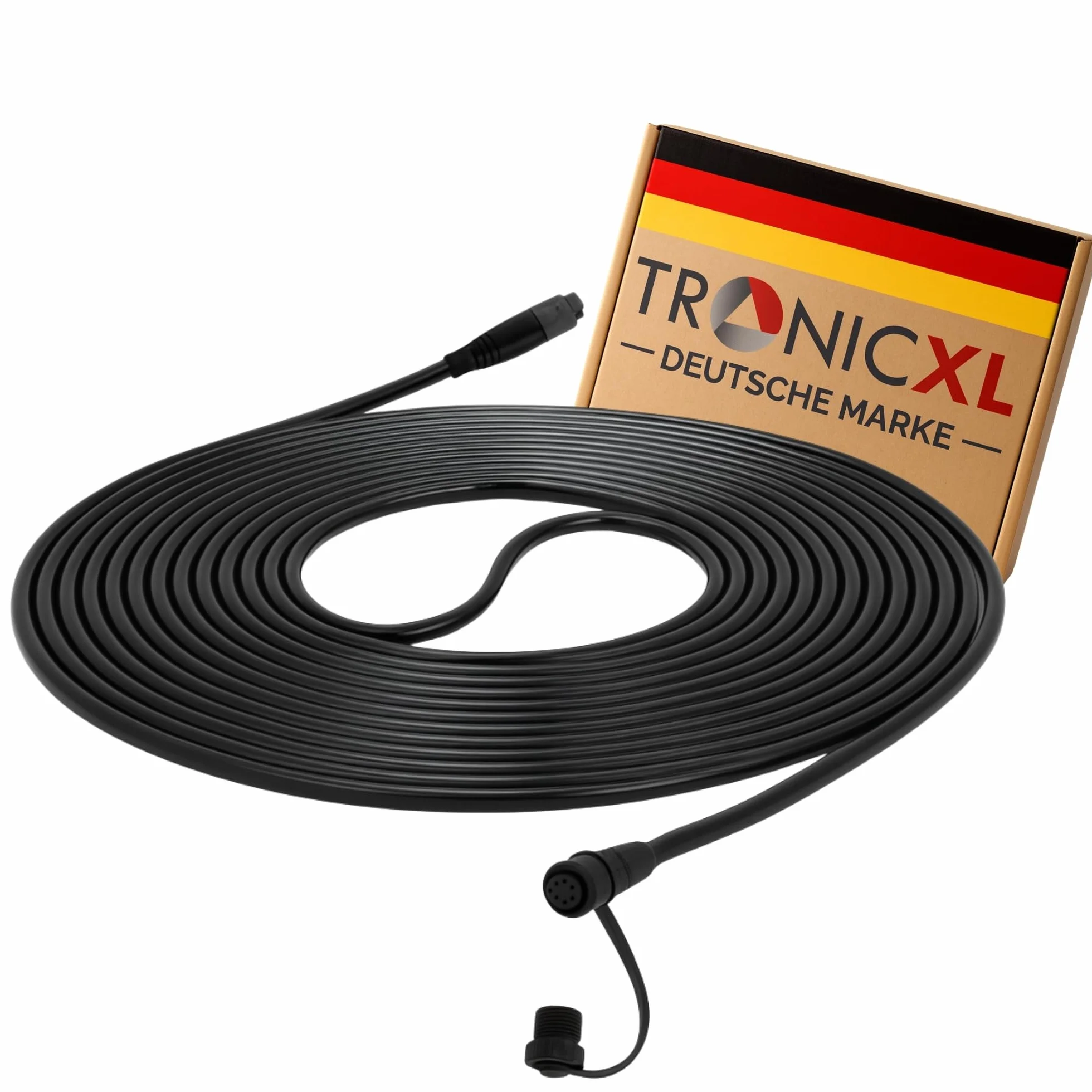 TronicXL Kabel przyłączeniowy 10 m pasujący do anteny Mammotion RTK Luba 2 AWD 2024 / YUKA stacja bazowa robot kosiarki I antena na dachu montaż na ścianie kabel