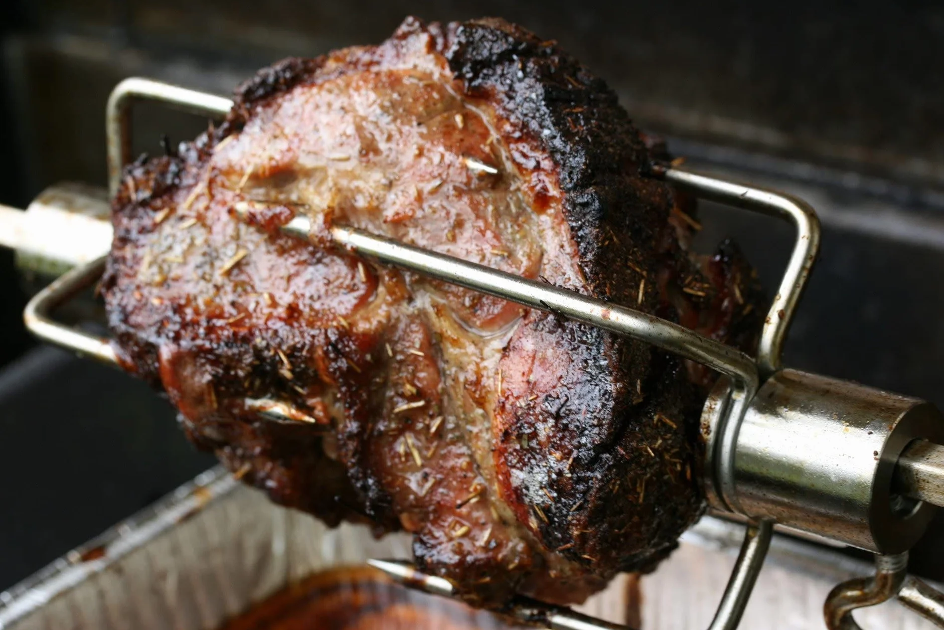 Wytrzymałe widelce do mięsa ze stali nierdzewnej do grilla Rotisserie akcesoria do 5/40 cm kwadratowych prętów do rożka, zestaw 2 szt