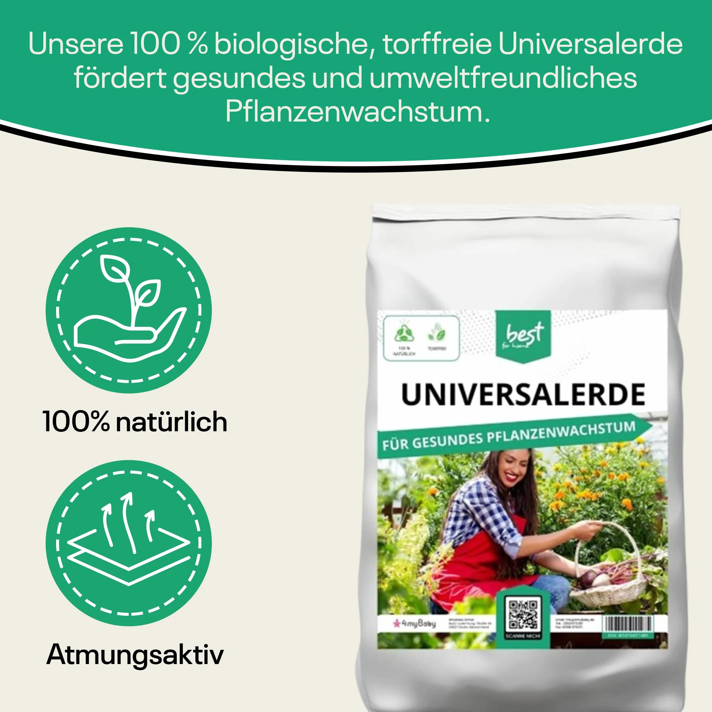 Ziemia uniwersalna 50 l bez torfu bio do warzyw i wysokich grządek