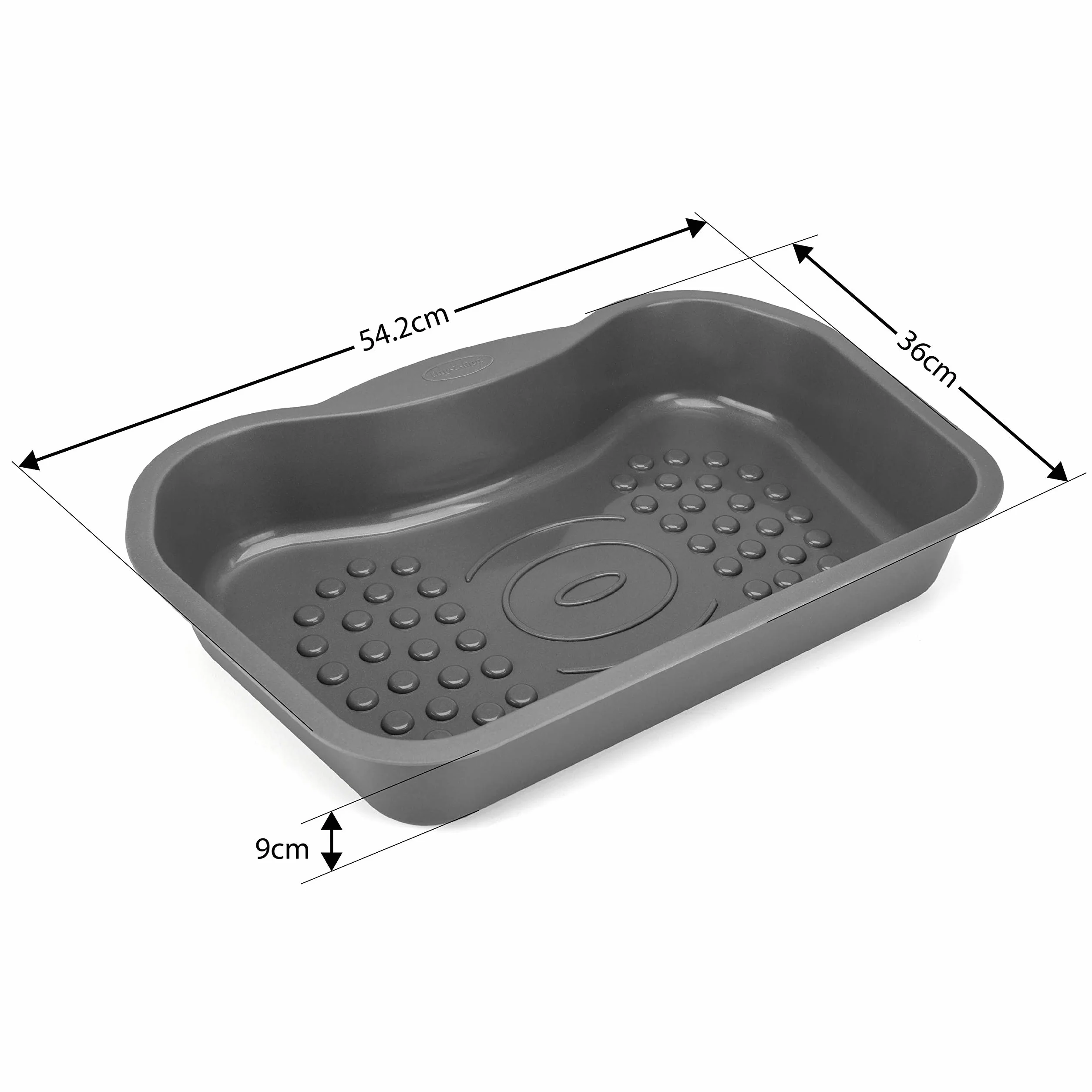 Lay-Z-Spa Taca do kąpieli stóp antypoślizgowa szara 54 x 36 x 9 cm