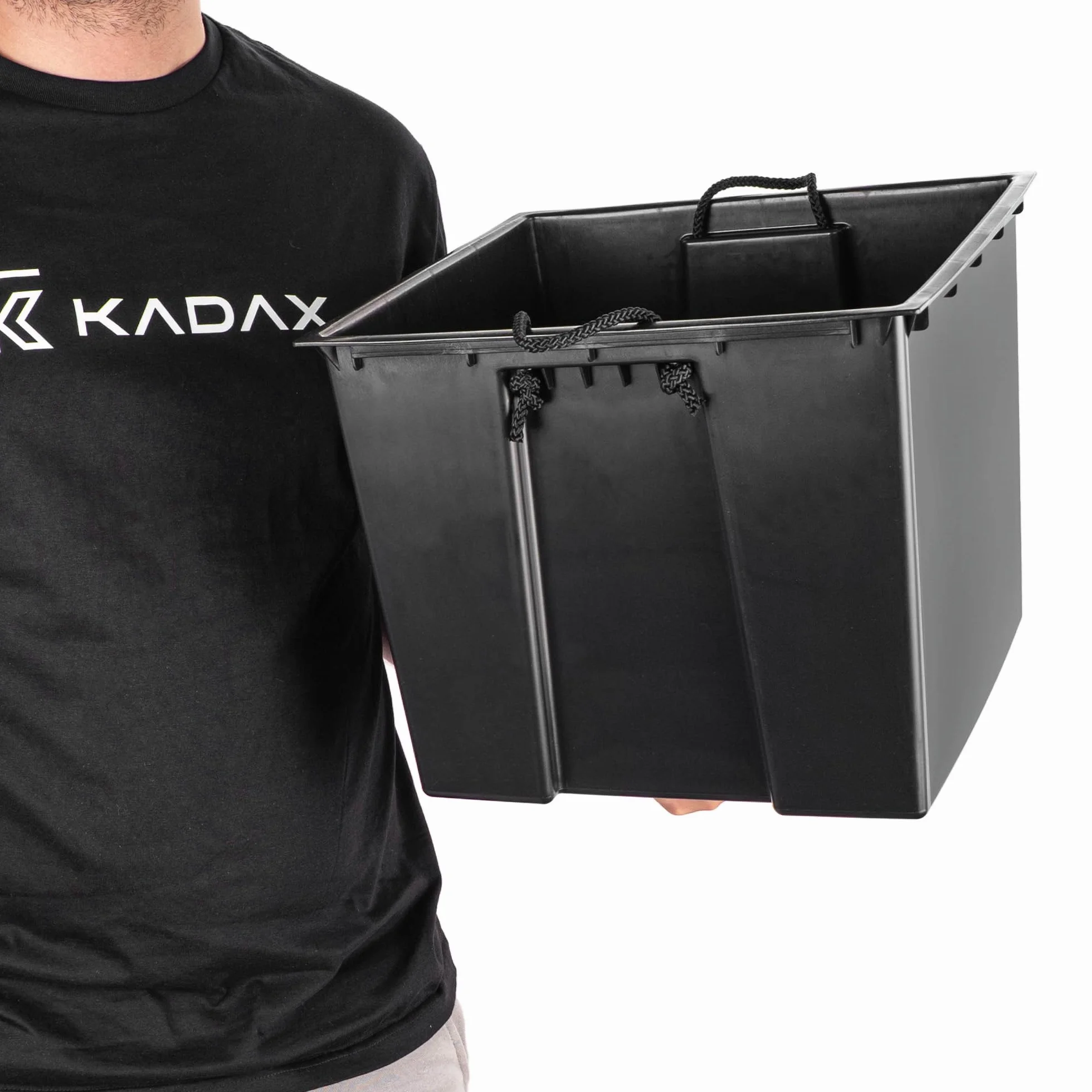 KADAX Wkładka do doniczek 35 cm czarna prostokątna 34,5 x 28 cm z uchwytami