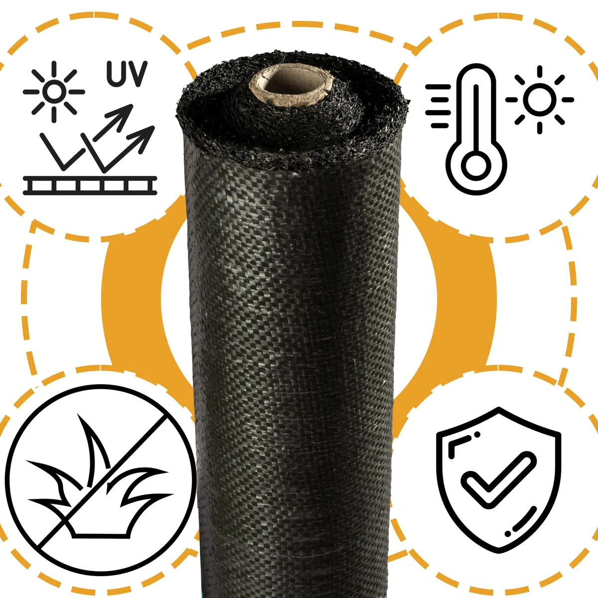 Agrowłóknina czarna antychwastowa mocna 70g otulina gruba i mocna, mata okryciowa 1x50m folia ochronna do sadzenia roślin i krzewów Grabie metalowe